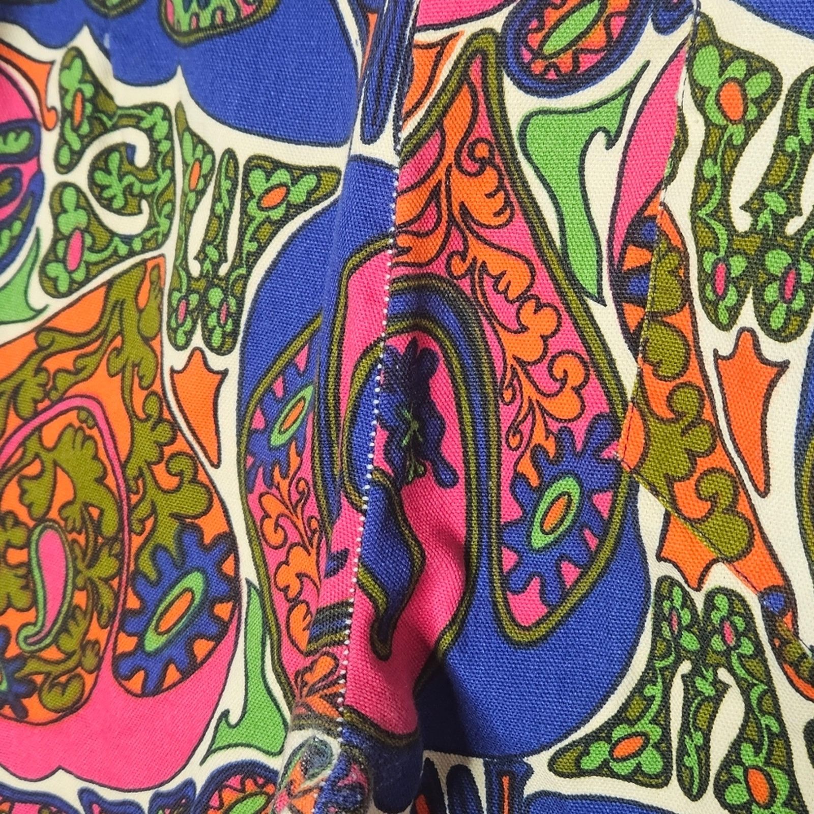Jantzen × Vintage Amazing Psychedelic VTG 1960s Jantzen LOVE ME Cropped Pants Size 31" - 9 Thumbnail
