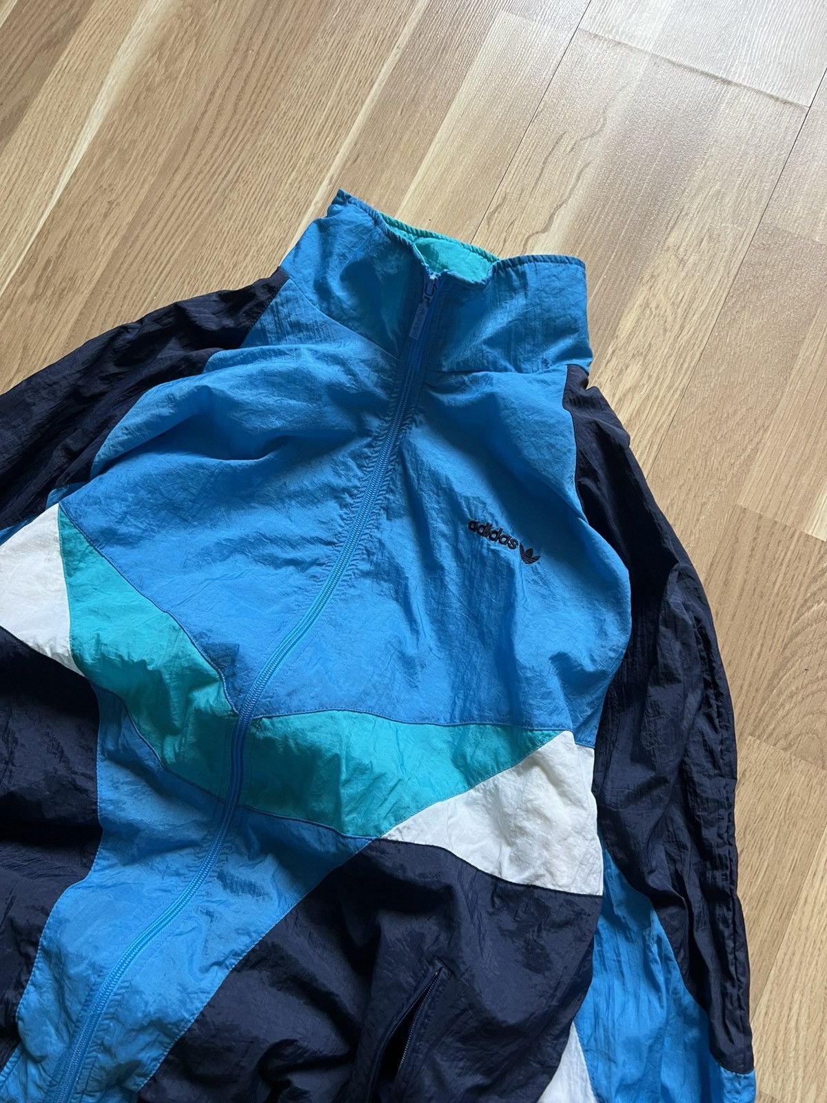 Adidas Adidas vintage windbreaker rave multicoloured 90s y2k s Size US L / EU 52-54 / 3 - 4 Thumbnail