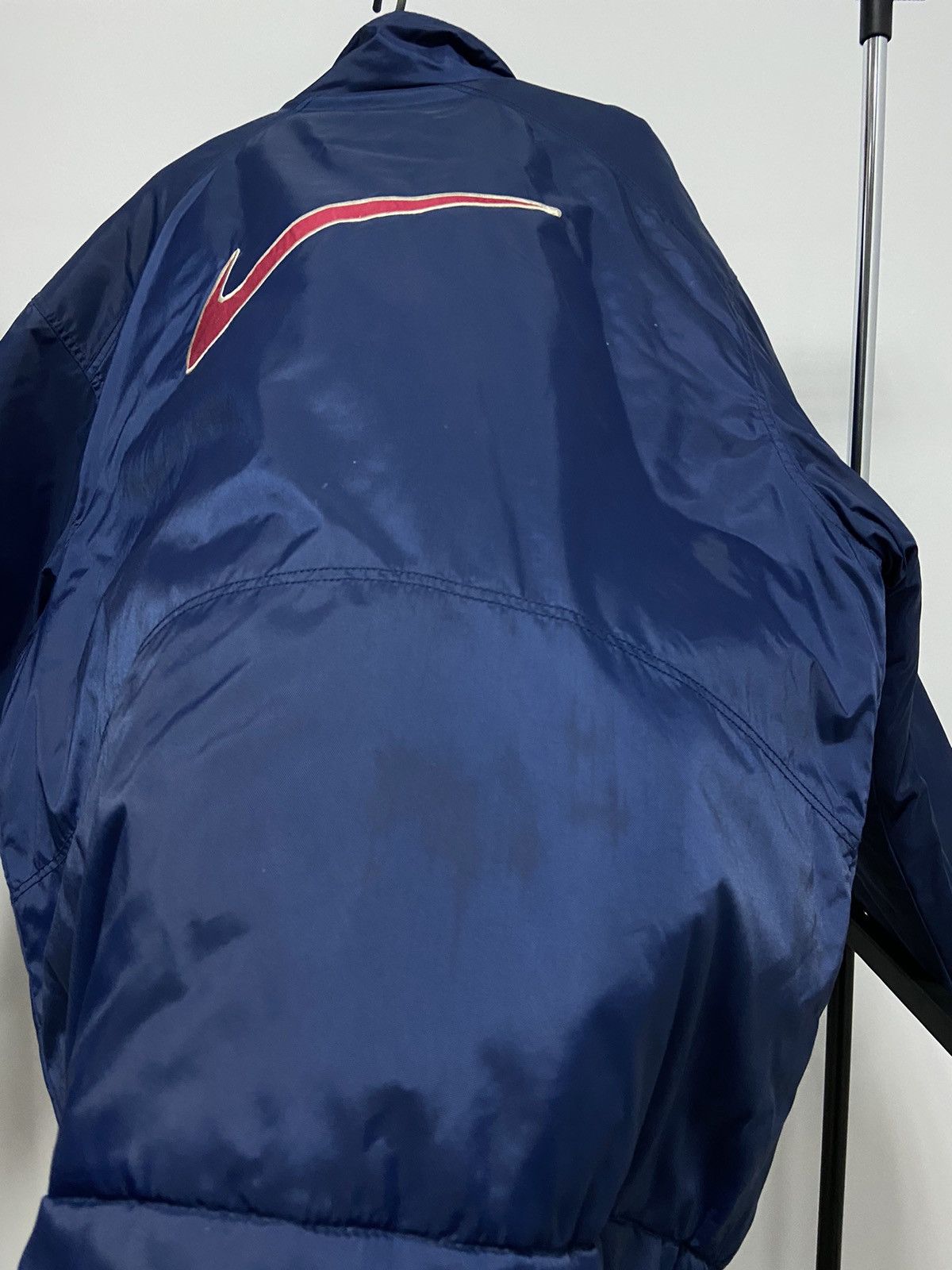 Nike × Vintage Nike Puffer Jacket big Logo Vintage Swoosh Size US XL / EU 56 / 4 - 10 Thumbnail