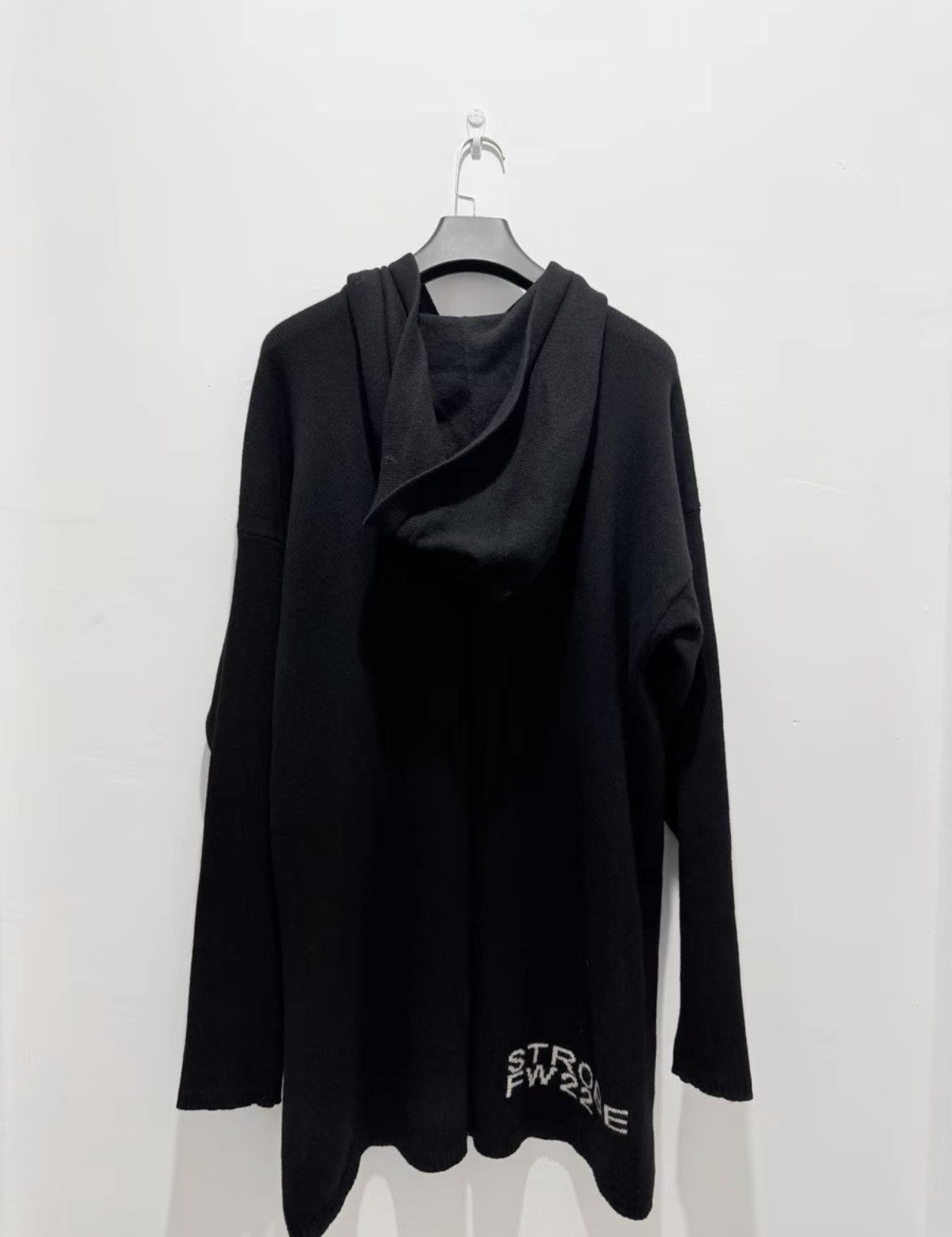 Rick Owens 【Rick Owens】22FW Runway Black Hooded Sweatshirt Size US S / EU 44-46 / 1 - 4 Thumbnail