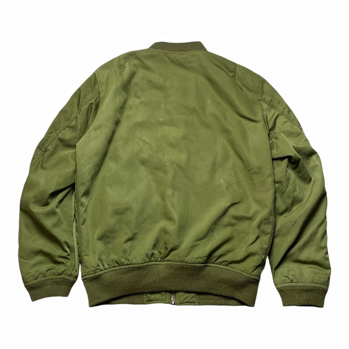 Diesel × Vintage Diesel Co Bomber Jacket Military Green Military Fashion Sz L Size US L / EU 52-54 / 3 - 3 Thumbnail
