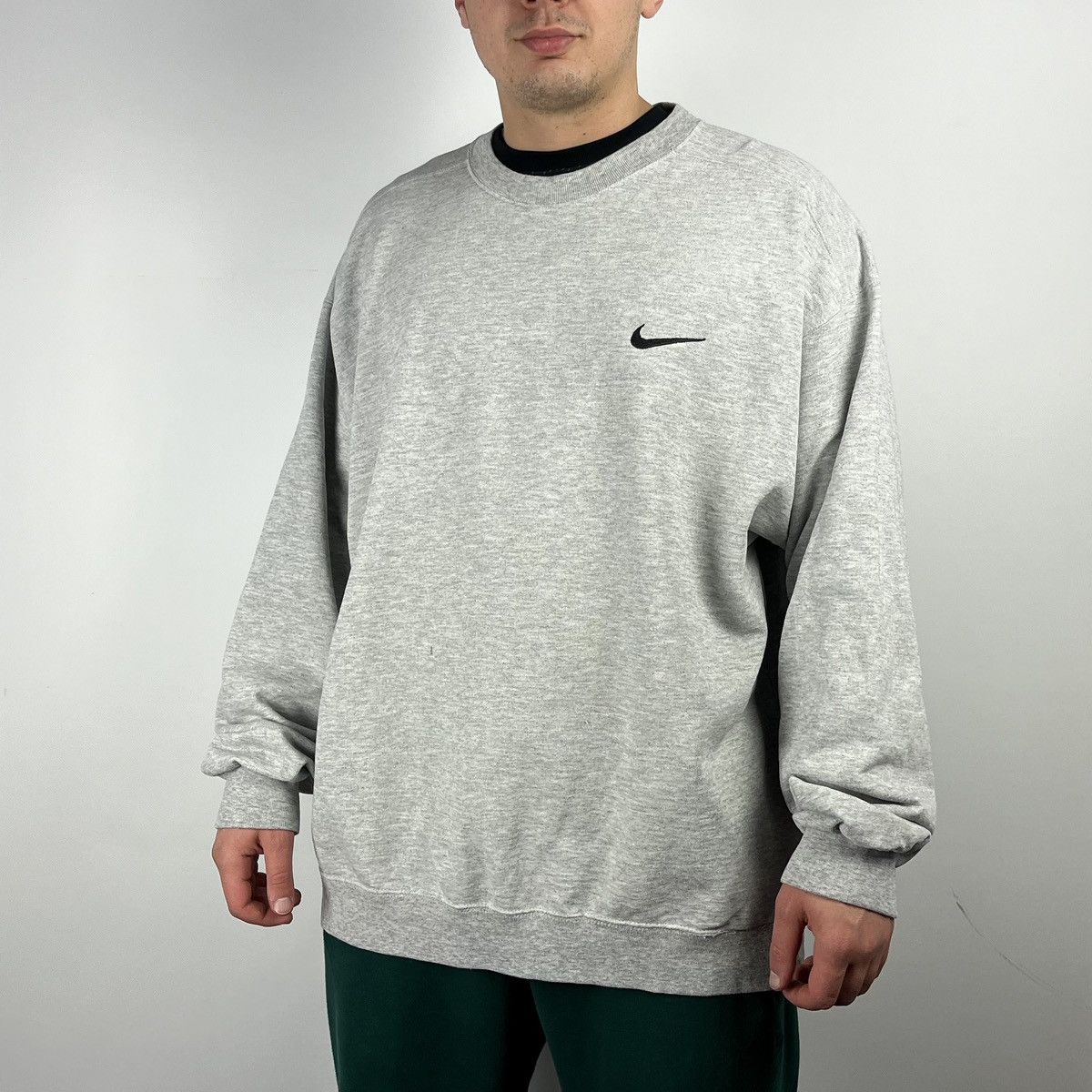 Nike Vintage Nike sweatshirt swoosh size XXLarge 90s y2k Size US XXL / EU 58 / 5 - 1 Thumbnail