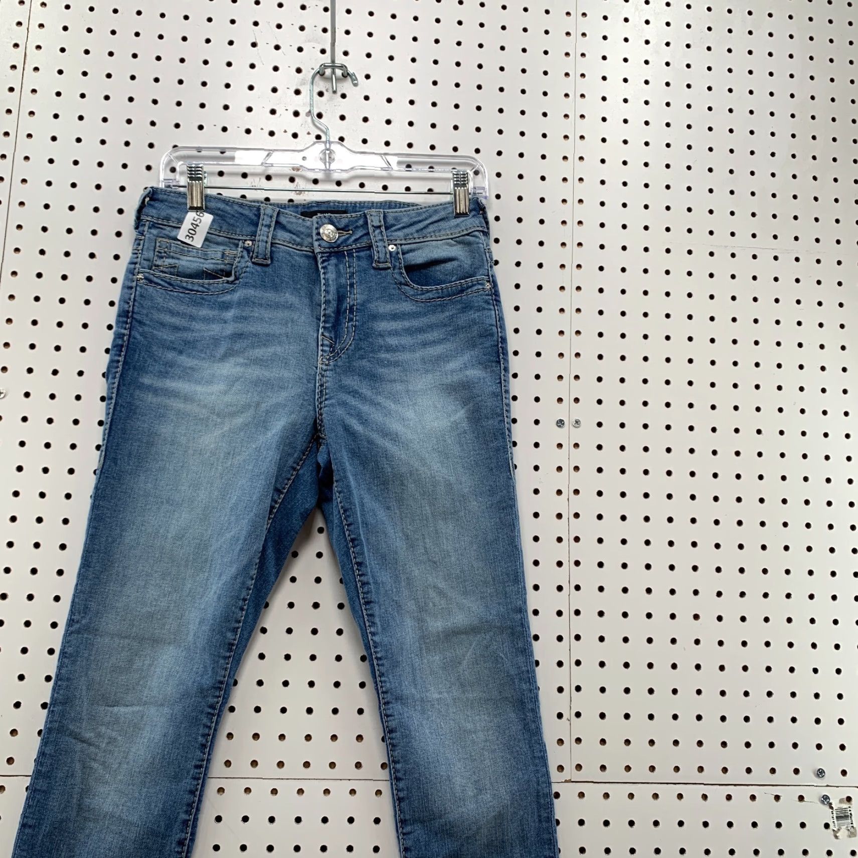 True Religion VINTAGE True Religion Halle Jeans Womens Size 27 Fits 30X28 Mid Rise Skinny Blue Denim Solid Size 27" / US 4 / IT 40 - 4 Thumbnail