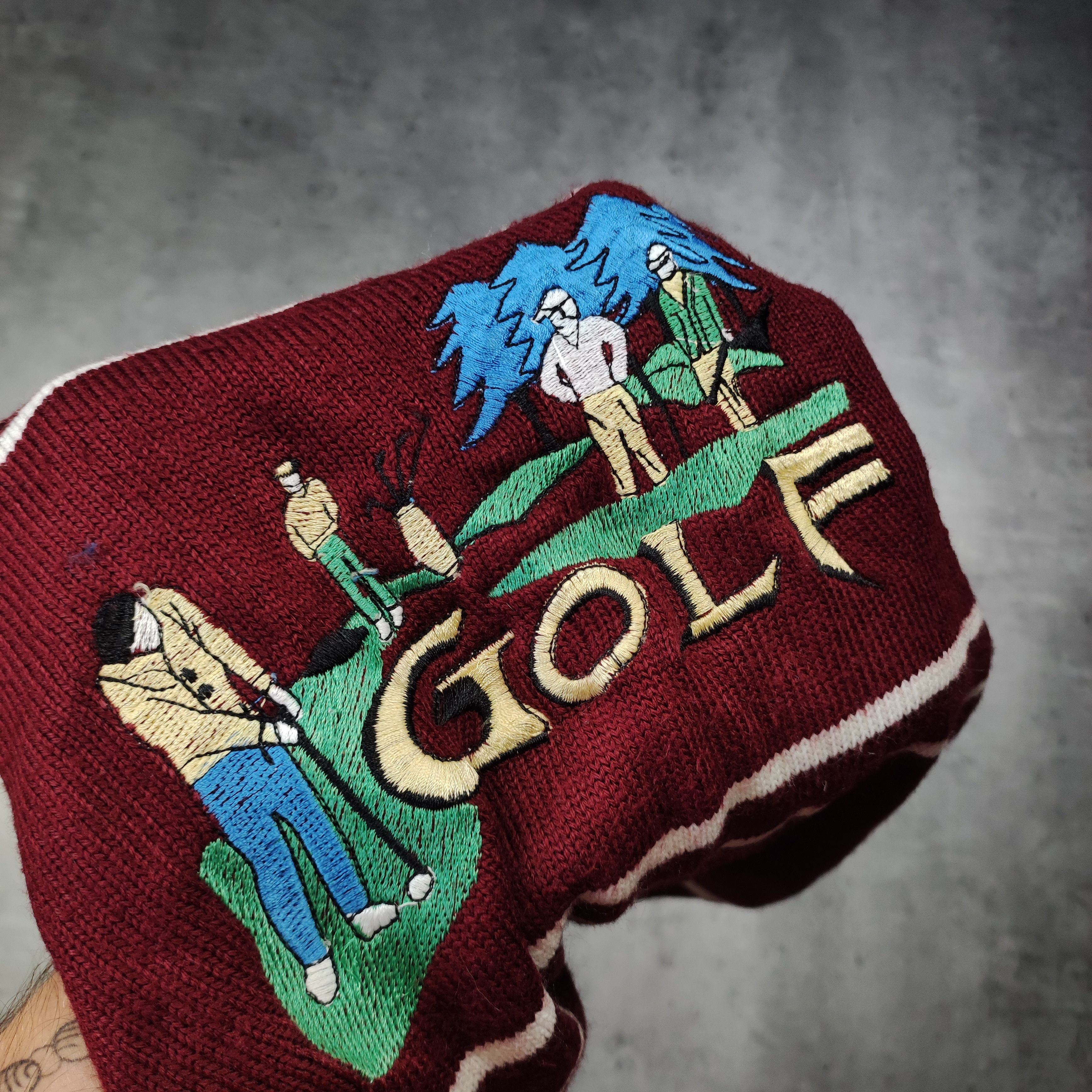 Lacoste × Vintage RARE Vintage Lacoste France 80s Golf Graphic Sweater Size US L / EU 52-54 / 3 - 5 Thumbnail
