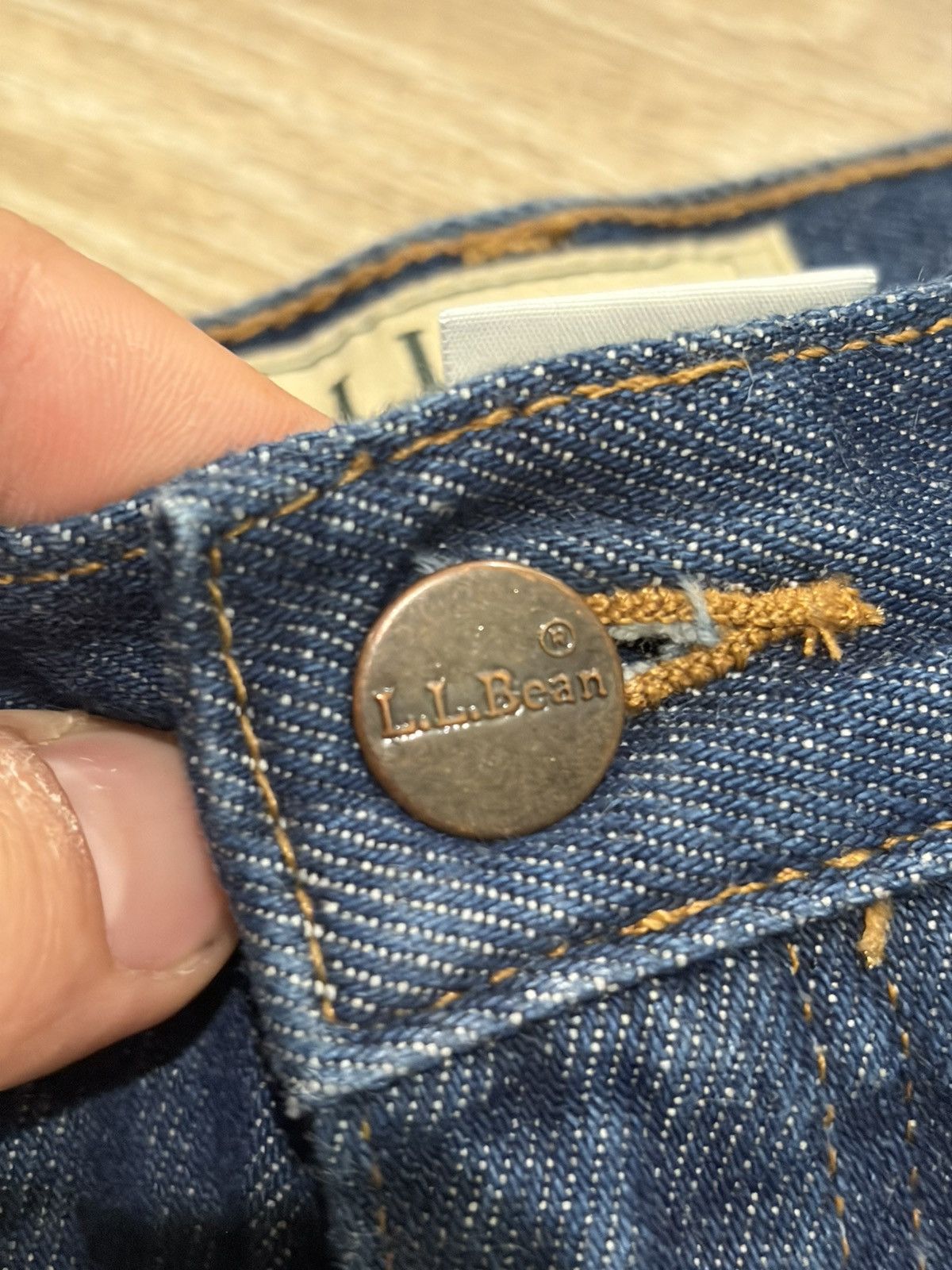 L.L. Bean L.L.Bean Classic Fit Blue Denim Jeans 38x28 Size US 38 / EU 54 - 9 Thumbnail