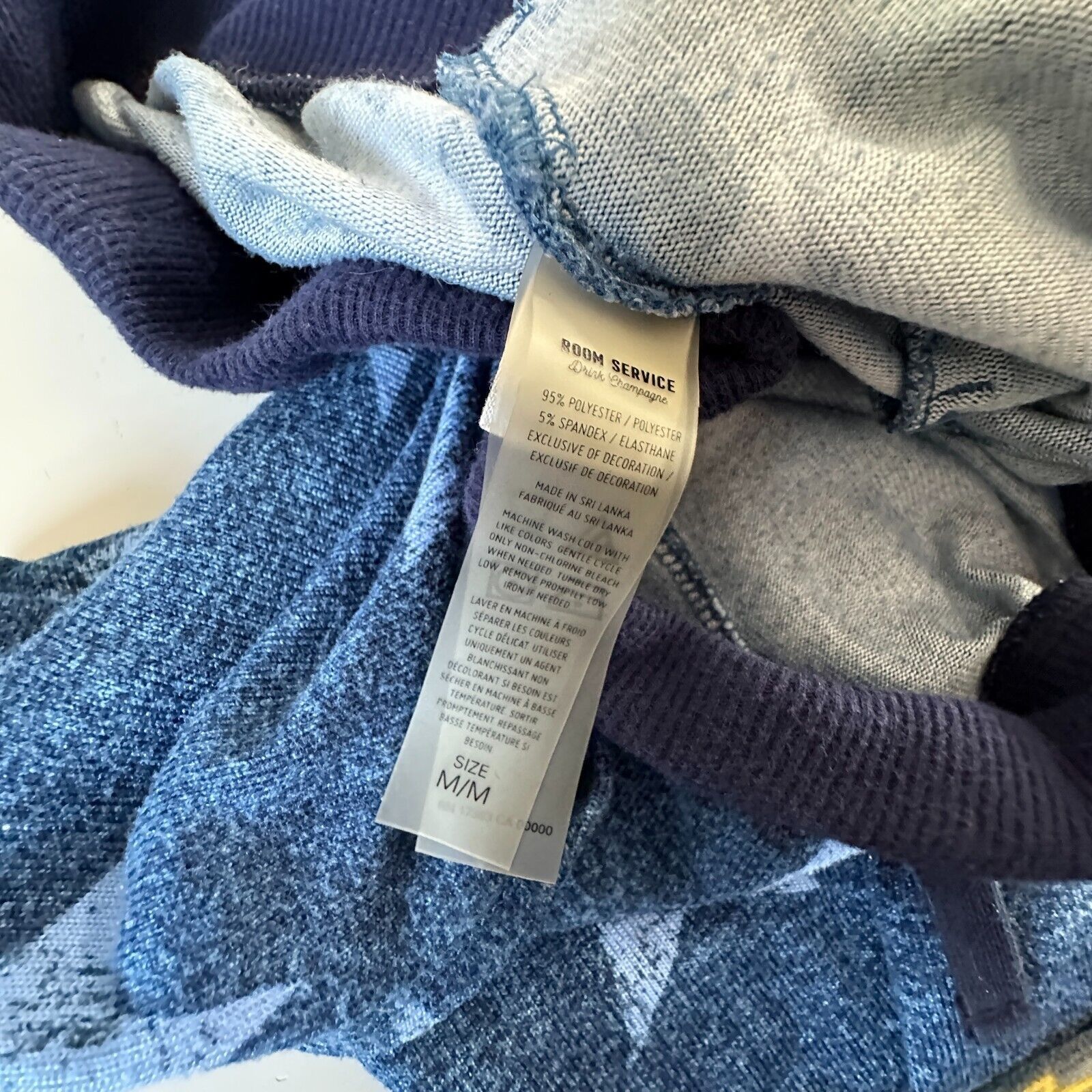 Other Room Service Blue Star 3/4 Sleeve Sweater Drawstring Jogger Size 30" / US 8 / IT 44 - 13 Thumbnail