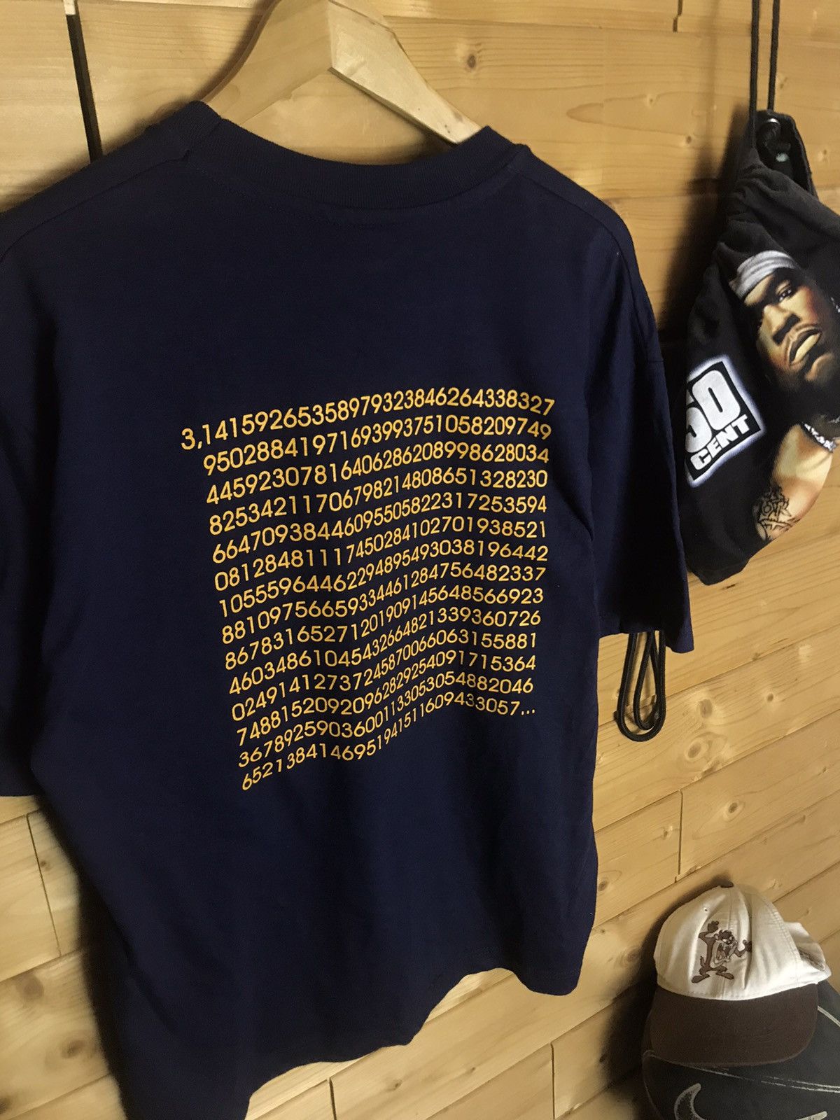 Vintage Vintage 90s pi number 3.14 t-shirt Size US L / EU 52-54 / 3 - 9 Thumbnail