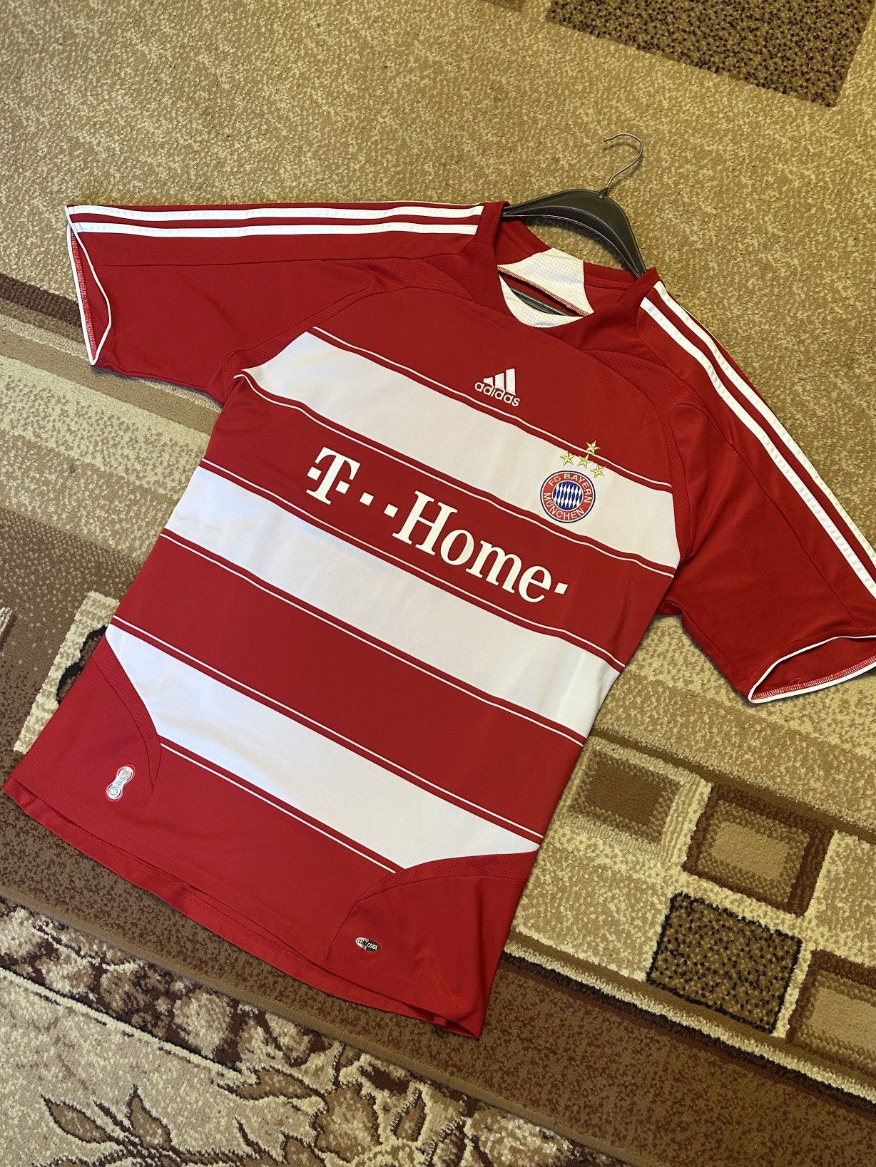 Adidas Bayern 2007 Football t Shirt Adidas Vintage Soccer RIBERY 7 Size US XXL / EU 58 / 5 - 2 Thumbnail