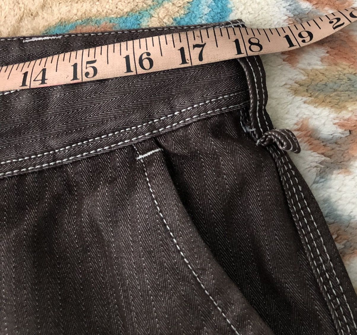 Japanese Brand HERRINGBONE CARGO JEANS Size US 36 / EU 52 - 7 Thumbnail