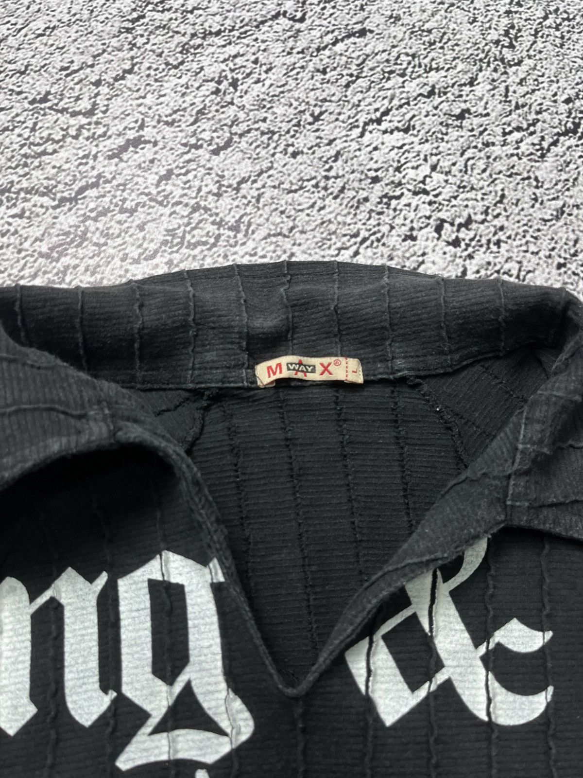 Japanese Brand Vintage Y2K Japanese printed ribbed polo 2000s style L Size L / US 10 / IT 46 - 7 Thumbnail