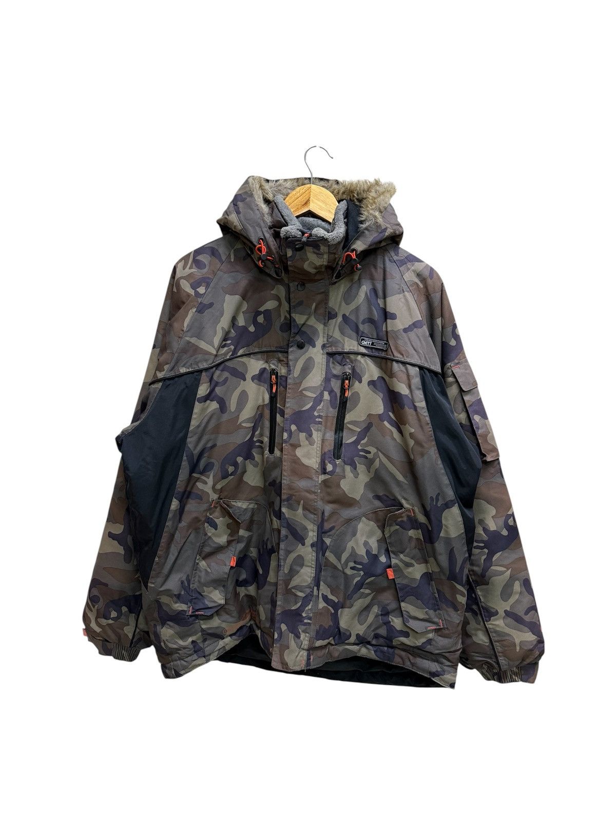 Japanese Brand VINTAGE GETT EXCITING FISHING COLD WEATHER CAMO FUR JACKET Size US XXL / EU 58 / 5 - 1 Thumbnail