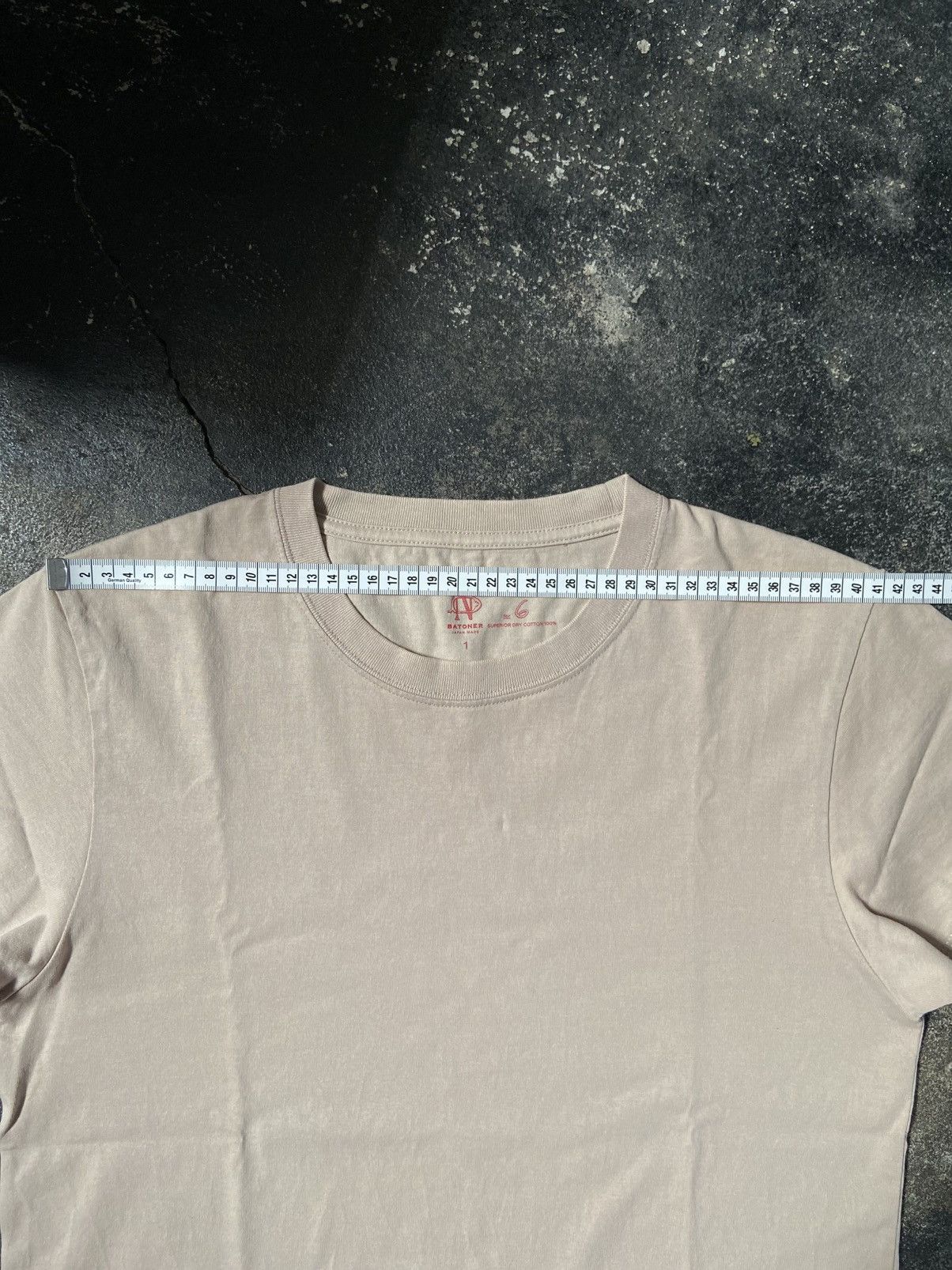 Batoner Batoner Tshirt Short Sleeve Beige Size US S / EU 44-46 / 1 - 12 Thumbnail