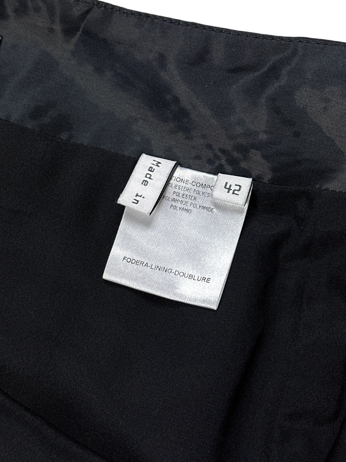 Balenciaga Balenciaga Paris Black Nylon Shimmer On Knee Skirt Size 42FR Size 30" / US 8 / IT 44 - 6 Thumbnail