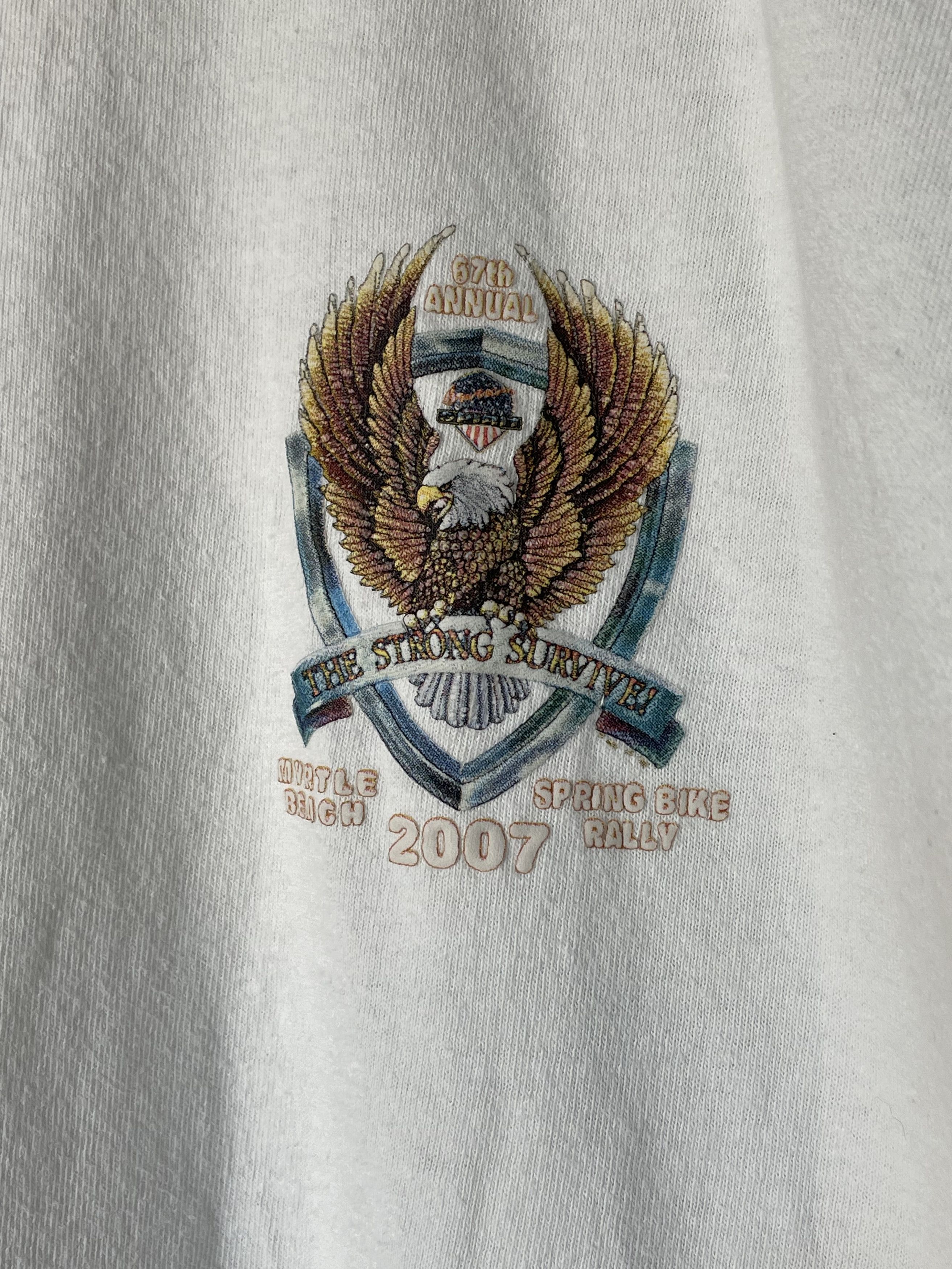 Harley Davidson × Vintage 2007 Myrtle Beach Harley Tee Size US XL / EU 56 / 4 - 2 Thumbnail