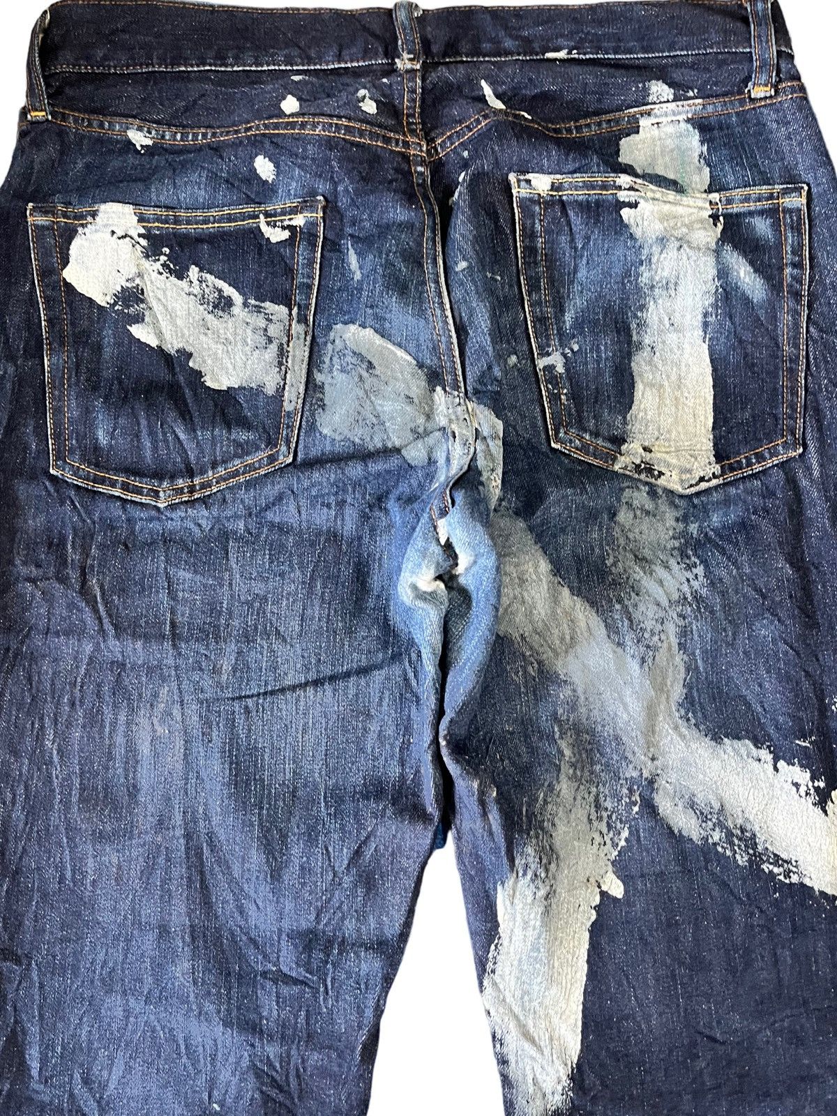 GU × Maison MIHARA YASUHIRO Vintage GU Splatter Denim Size US 33 - 5 Thumbnail