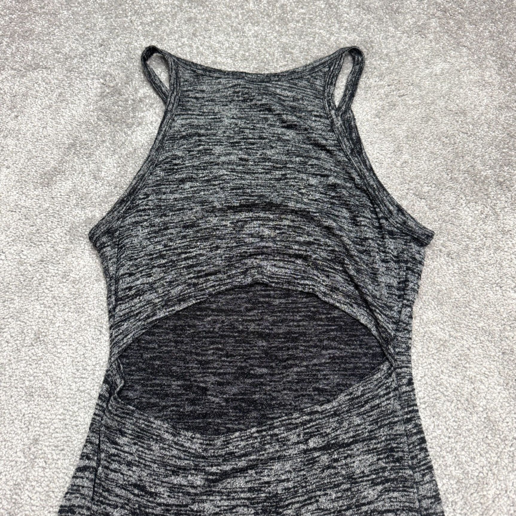 Aritzia Aritzia Wilfred Free Yasmin Cutout Knit Midi Dress Womens Medium Heather Halter Dress Size M / US 6-8 / IT 42-44 - 4 Thumbnail