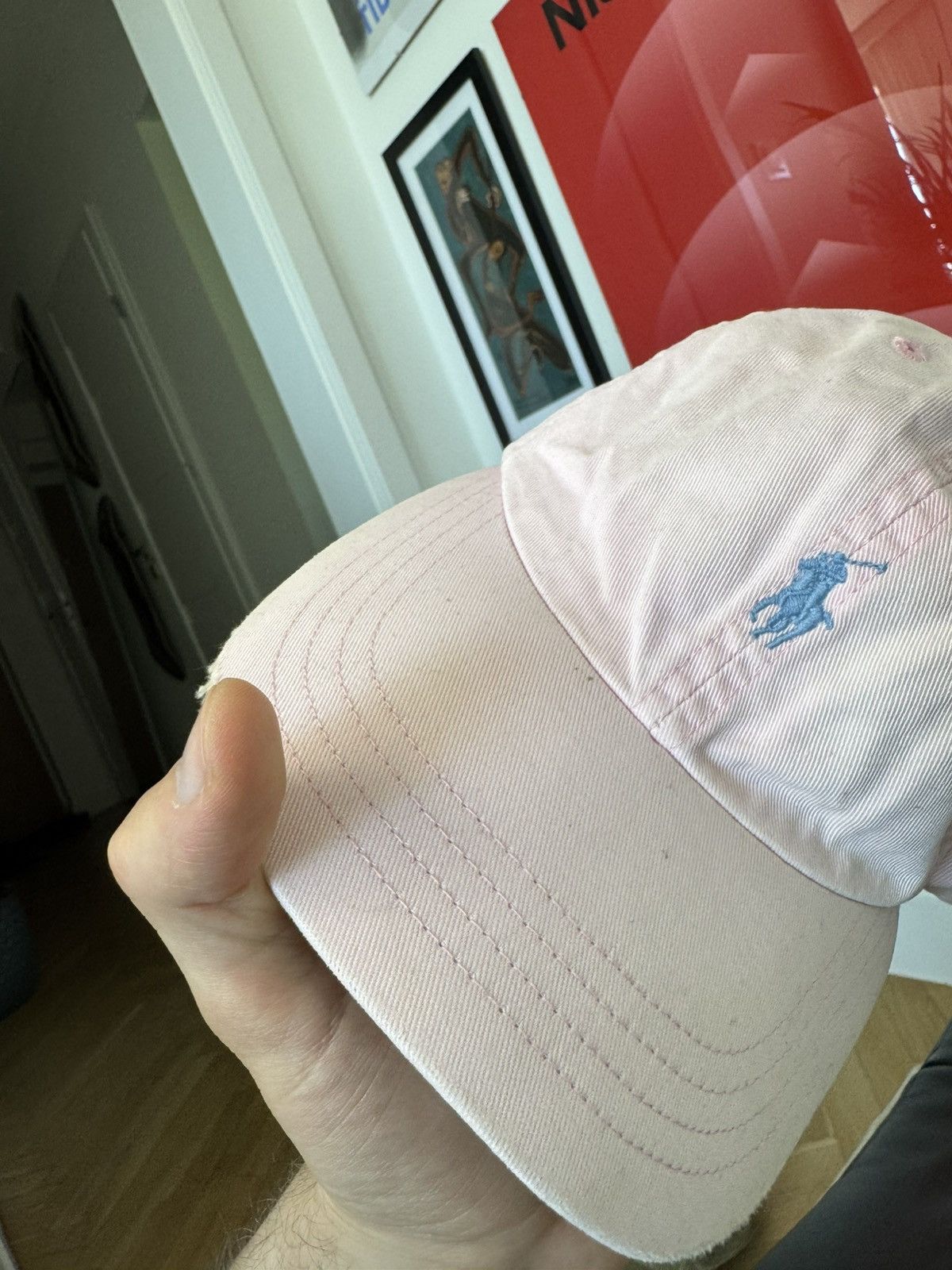 Ralph Lauren Rare Pink Polo Ralph Lauren Cap Hat Classic Center Logo Size ONE SIZE - 6 Thumbnail