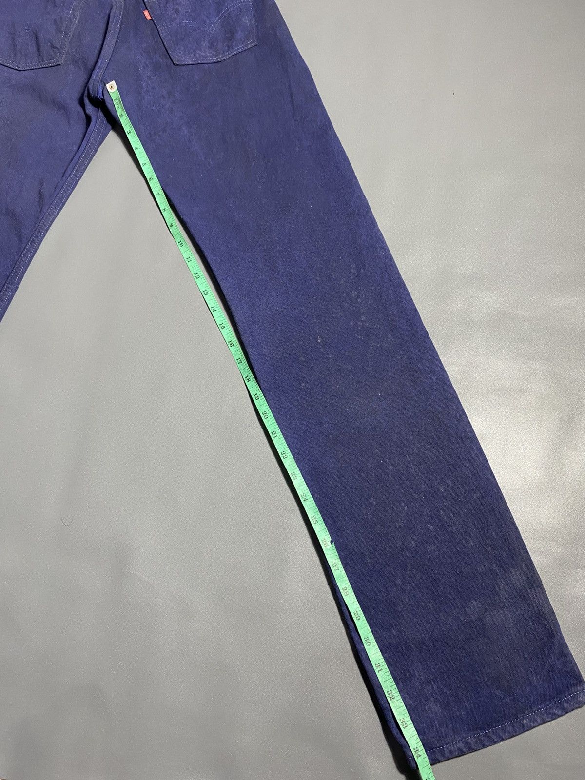 Levi's Levi's 501 Wax Coated Blue Waxed Jeans Size US 29 - 17 Thumbnail