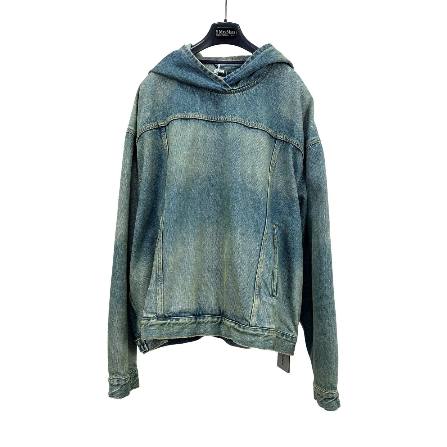 Balenciaga Balenciaga Blizzard Washed Denim Hoodie Size 3 Size US L / EU 52-54 / 3 - 1 Thumbnail