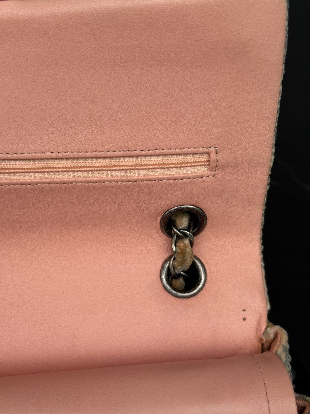 Chanel Chanel - Pink Sequined Small Double Flap Shoulder Bag Size ONE SIZE - 13 Thumbnail