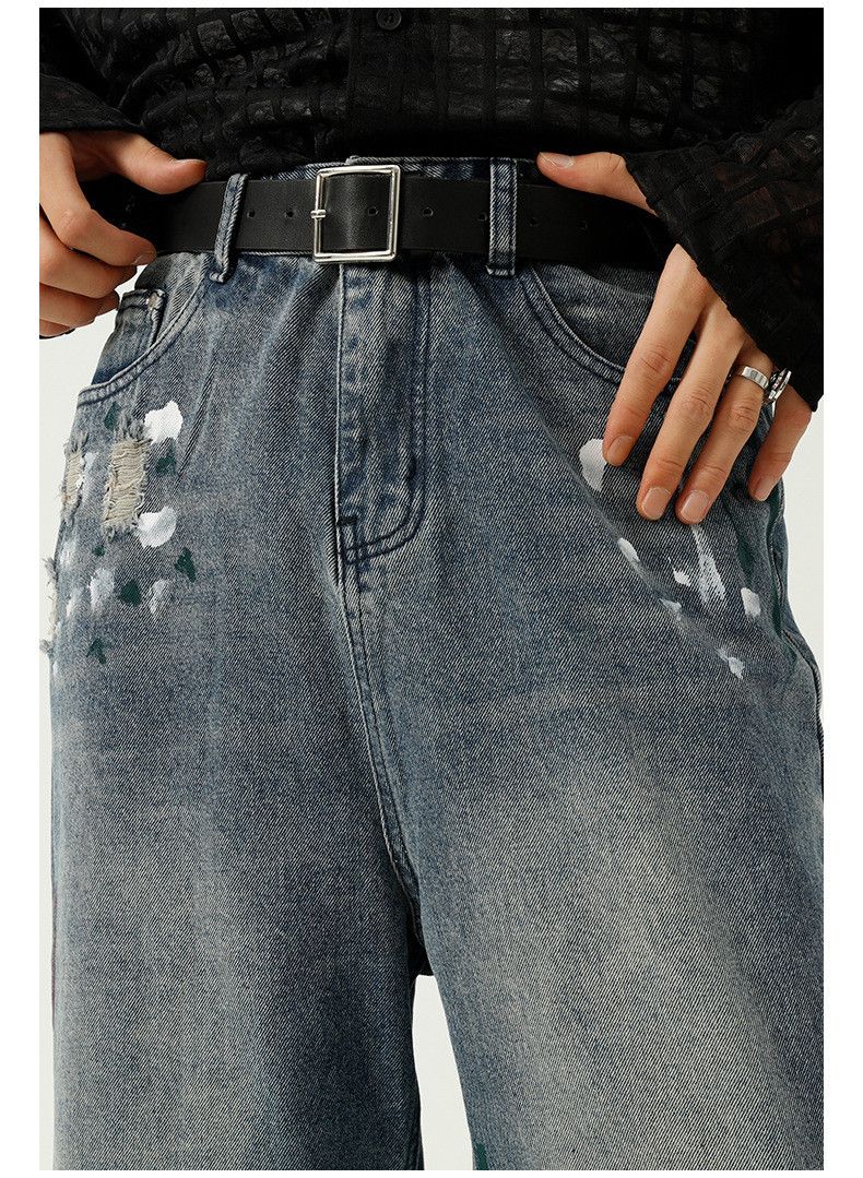 Japanese Brand × Jean Street style tie-dye slim wide-leg jeans Size US 32 / EU 48 - 5 Thumbnail