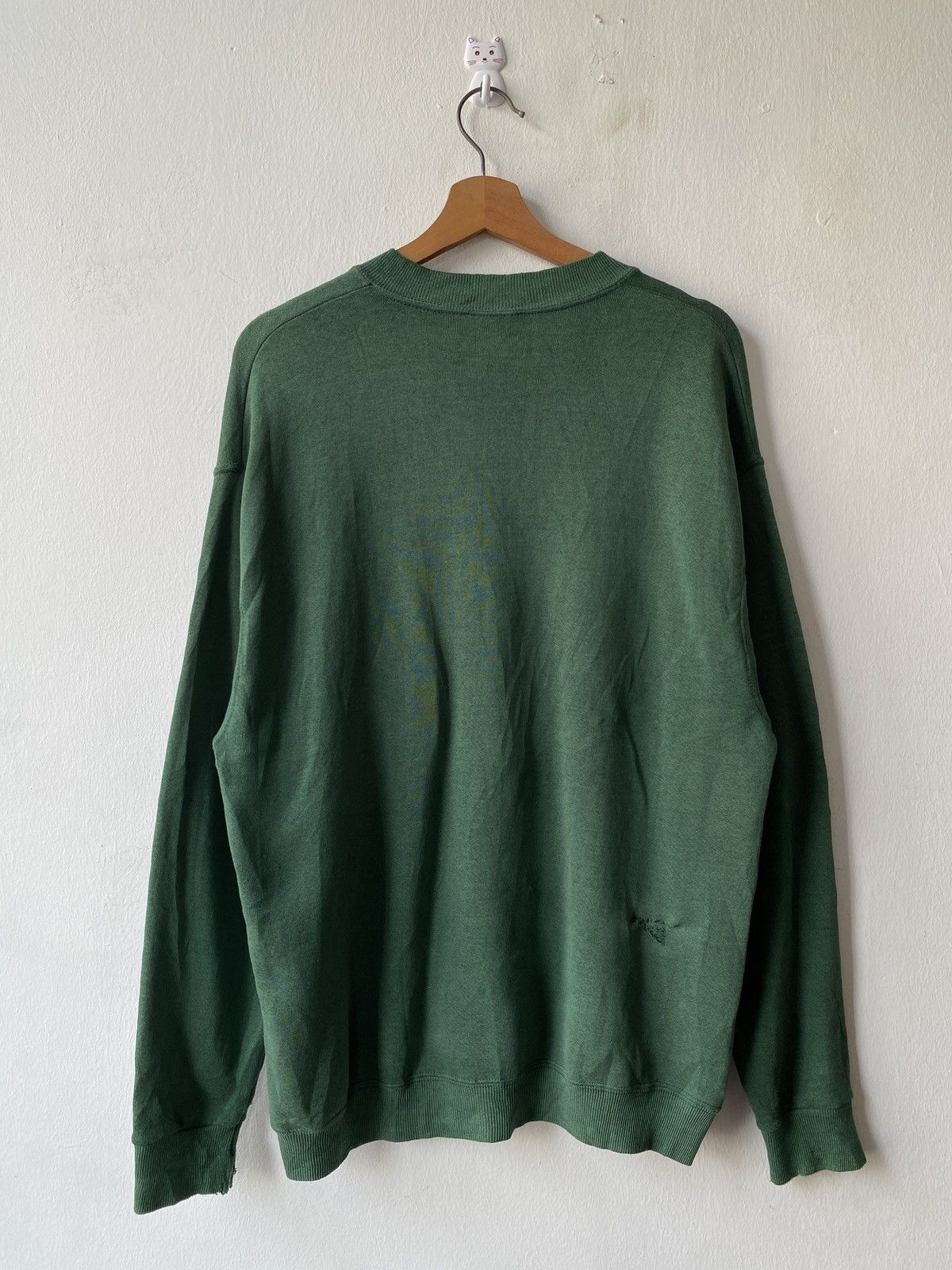 Santa Cruz Skateboards × Vintage 1990s - Vintage Santa Cruz Skateboard Distressed Sweatshirt Size US L / EU 52-54 / 3 - 4 Thumbnail
