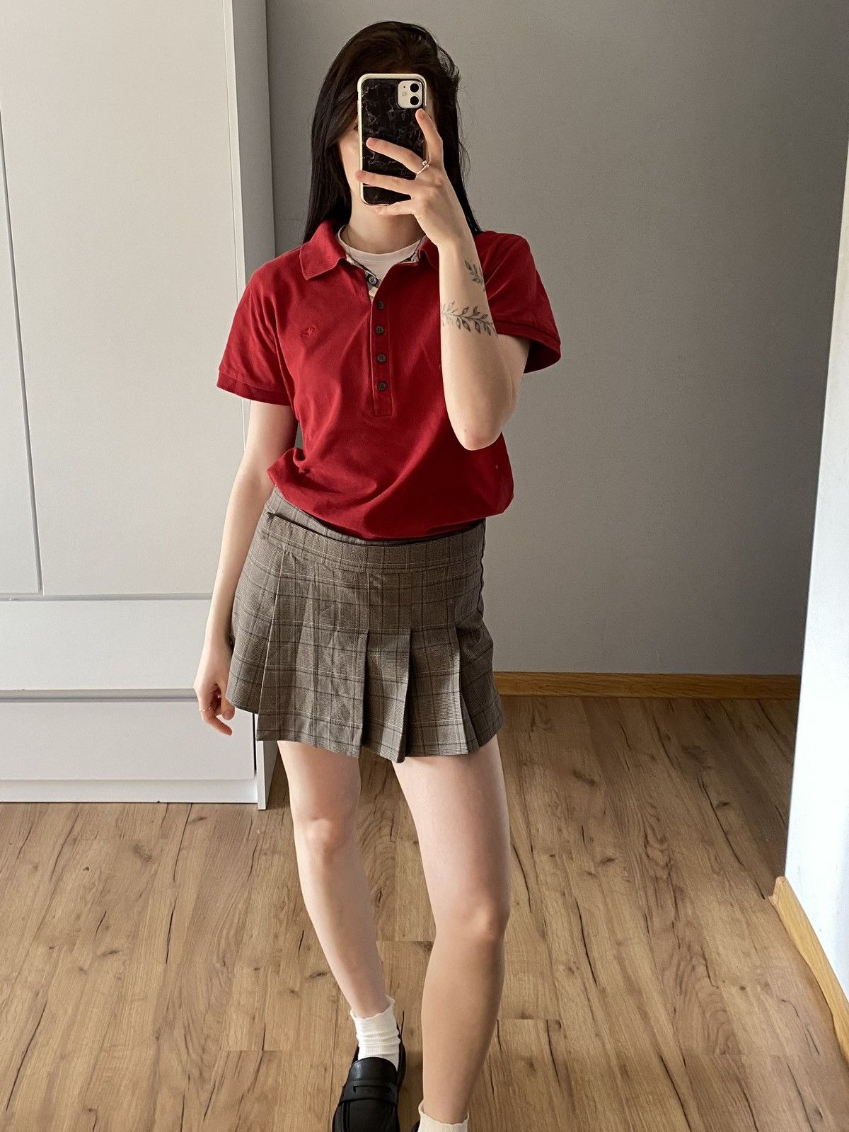 Burberry Burberry Red Polo T-Shirt Size L / US 10 / IT 46 - 2 Thumbnail