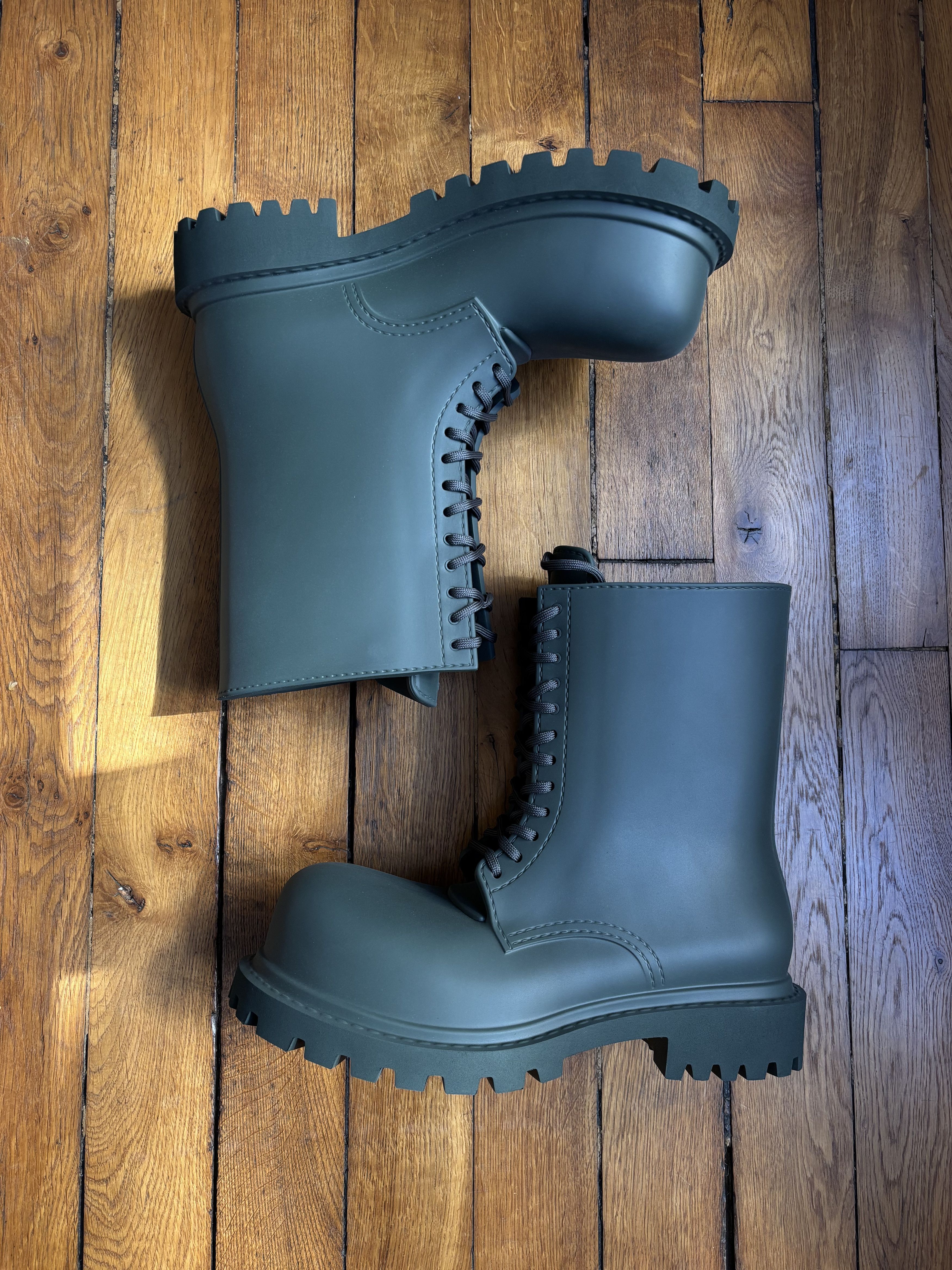 Balenciaga Balenciaga Steroid boots dark green Size US 10 / EU 43 - 1 Thumbnail