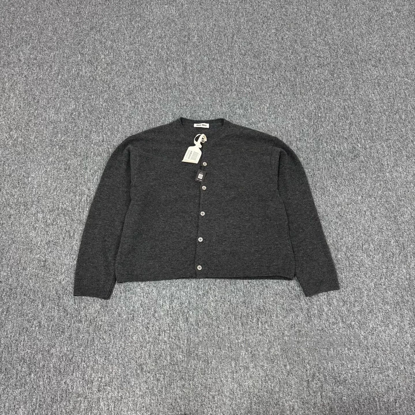 Miu Miu miu miu size M Alphabet Logo, Wool, Knit Cardigan| Size M / US 6-8 / IT 42-44 - 1 Thumbnail