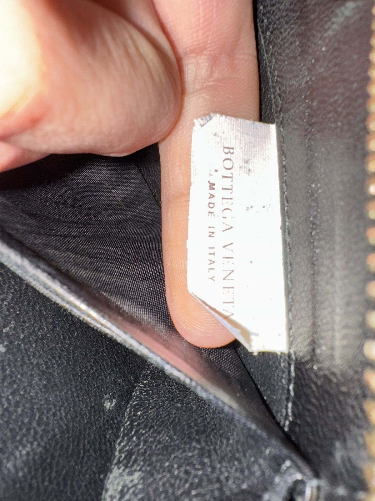 Bottega Veneta Bottega Veneta Intrecciato Zip Wallet – Black Leather Size ONE SIZE - 6 Thumbnail