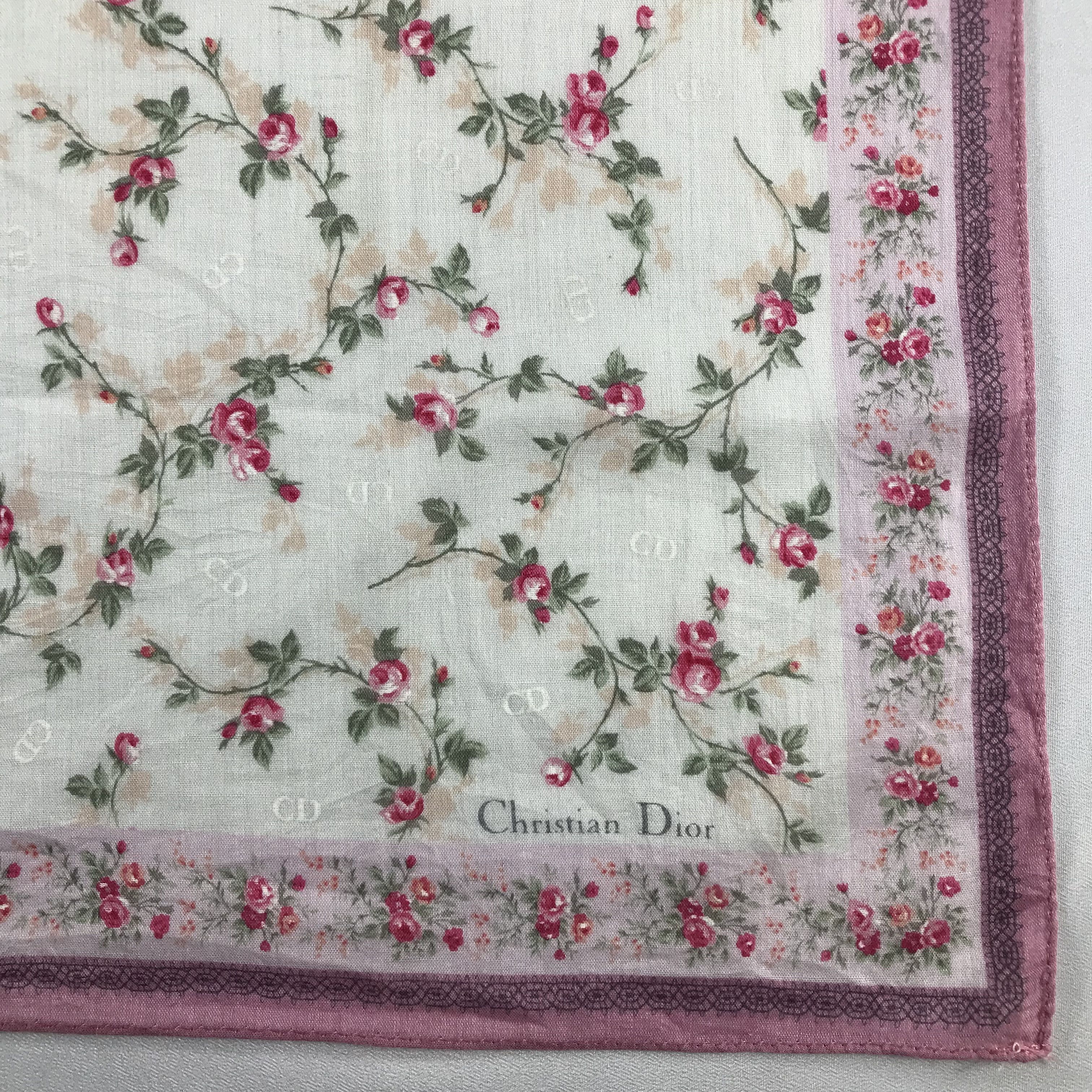 Vintage ChriSTIan Dior Handkerchief / Bandana / Neckerchief C588 Size ONE SIZE - 5 Thumbnail