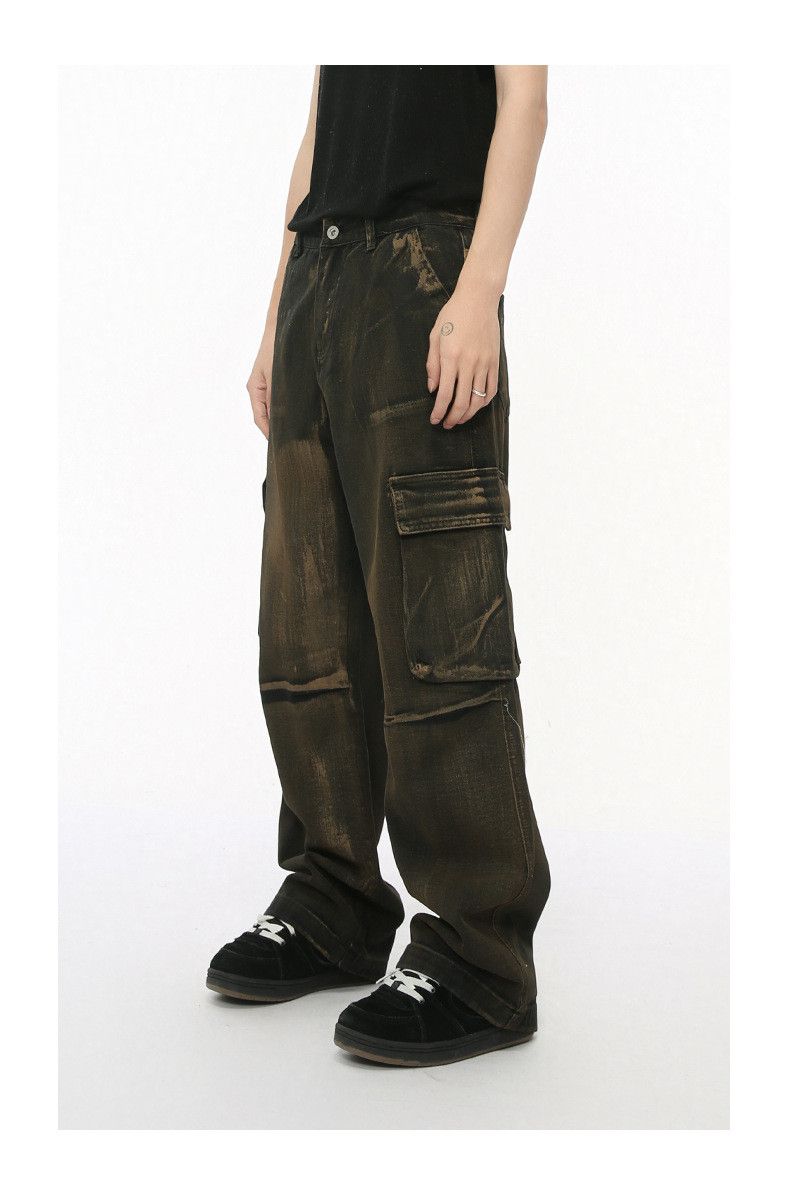Japanese Brand × Jean Street retro multi-pocket distressed workwear jeans Size US 32 / EU 48 - 6 Thumbnail