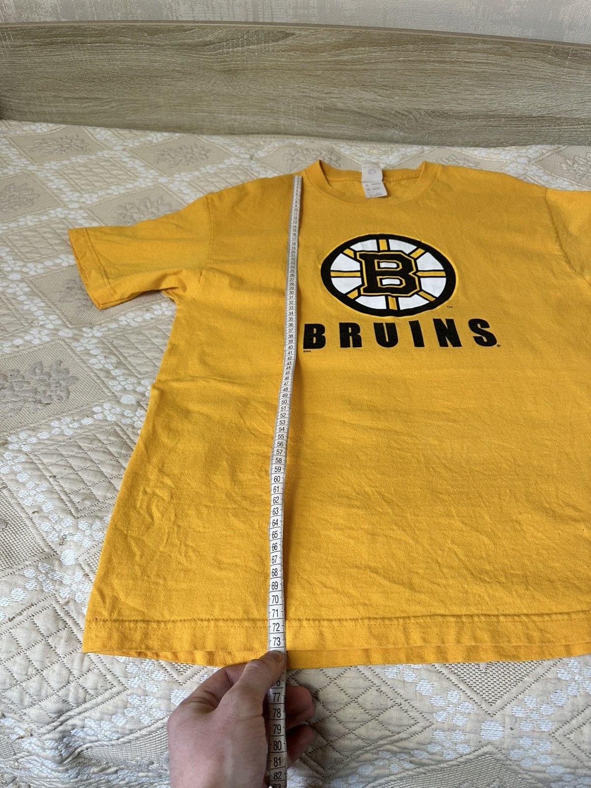 NHL 🔥 Vintage 90s Boston Bruins NHL Logo T Shirt Hockey League Size US L / EU 52-54 / 3 - 9 Thumbnail