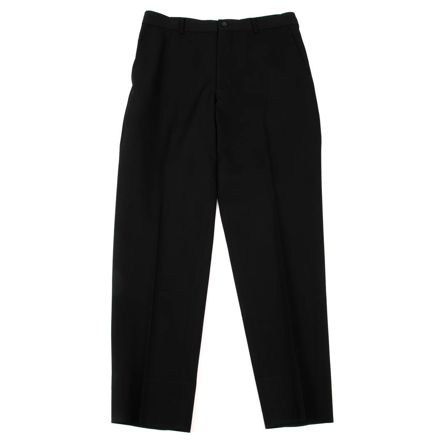Comme des Garcons Homme Plus Wool Gabardine Tapered Pants in Black, Size SS Size US 36 / EU 52 - 1 Preview