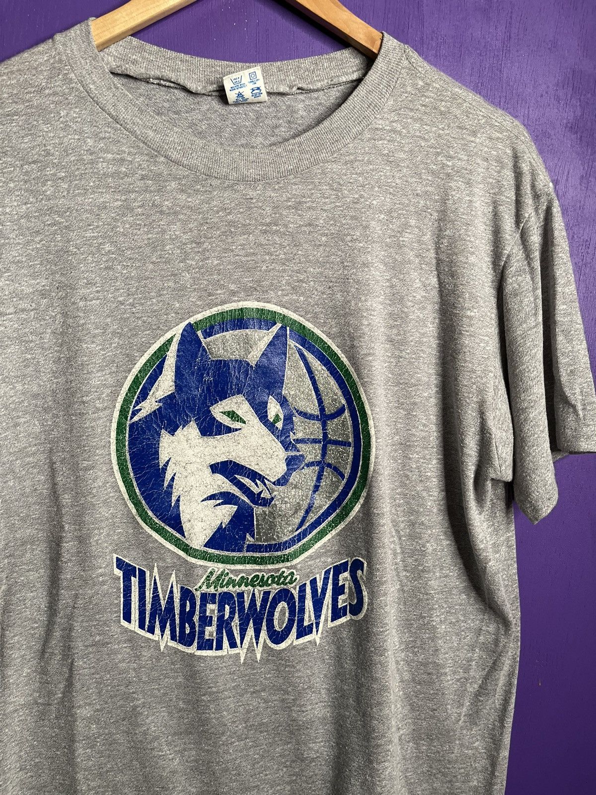 Champion × NBA × Vintage Vintage 80s Championn Minnesota Timberwolves t-shirt Size US L / EU 52-54 / 3 - 3 Thumbnail