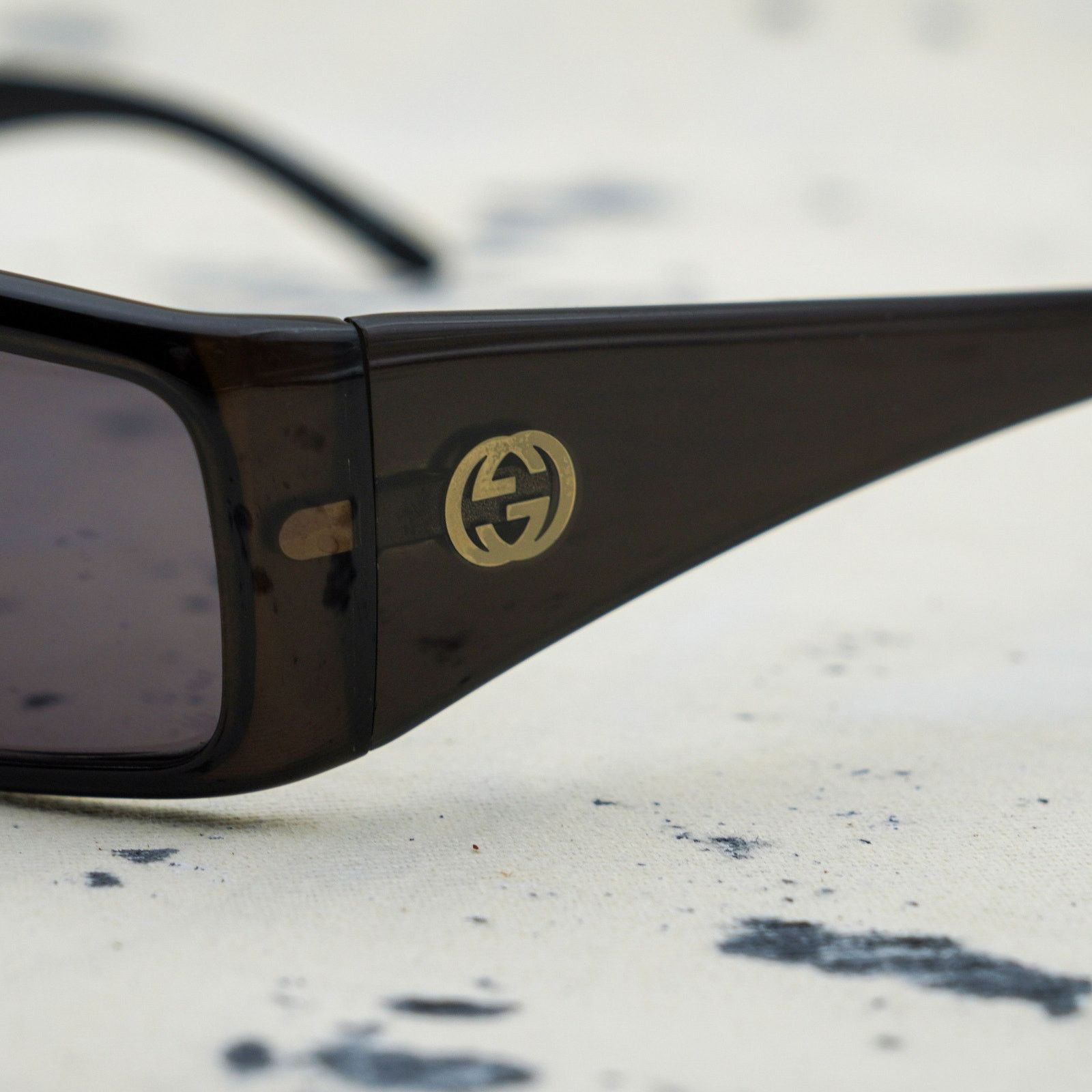 Gucci Vintage gucci gg 2493 rectangular dark lens logo sunglasses Size ONE SIZE - 4 Thumbnail
