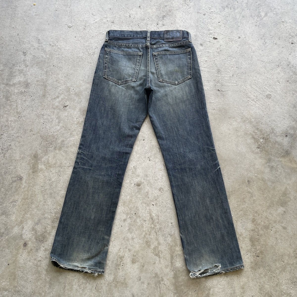Gap Vintage Gap Straight Fit Denim Distressed Rusty Jeans Pants Size US 29 - 13 Thumbnail