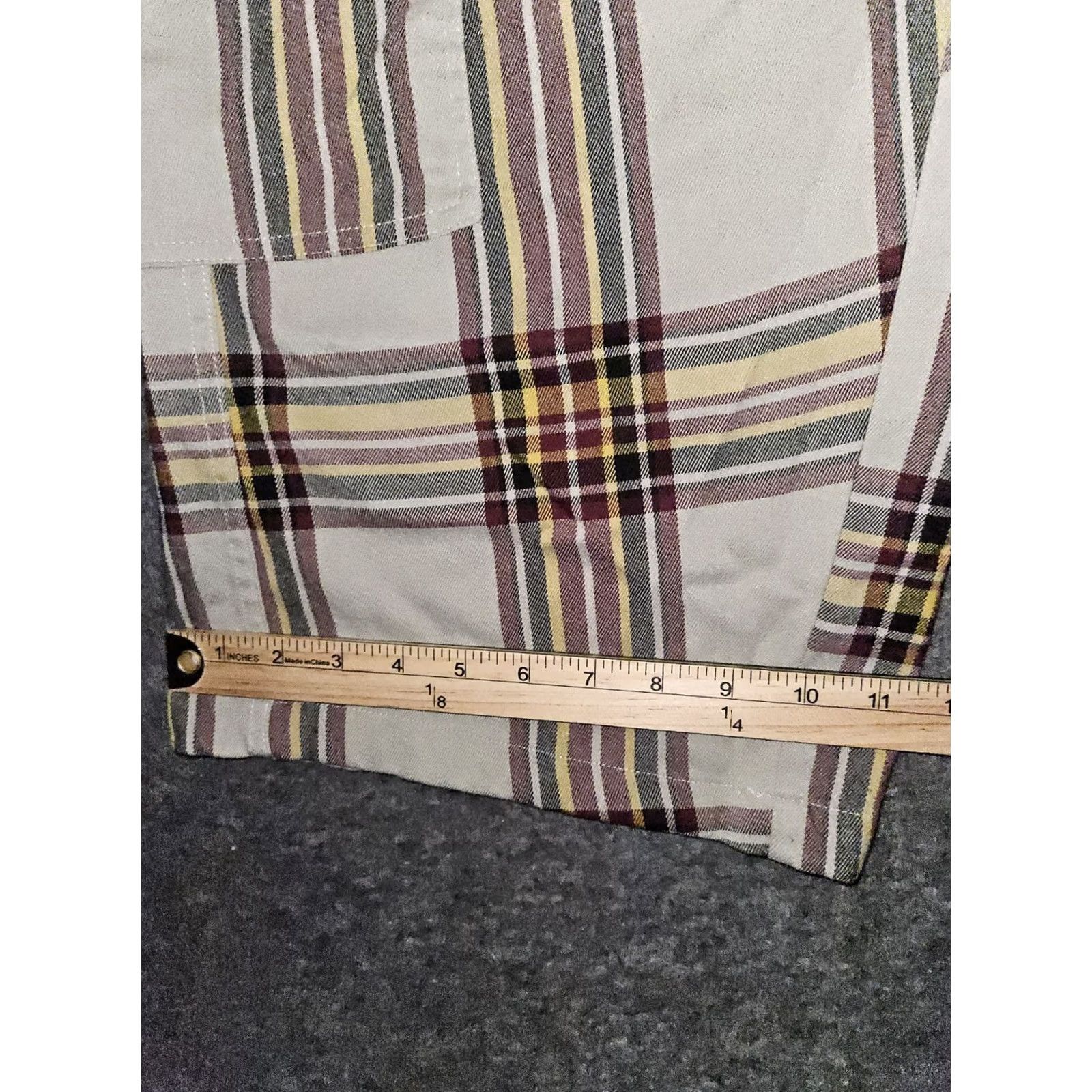 Urban Outfitters VINTAGE Urban Outfitters Cargo Pants Juniors PS Beige Plaid Wide-Leg 90s Grunge Bohemian Baggy Mid Rise Pockets Womens Size 28" / US 6 / IT 42 - 6 Thumbnail