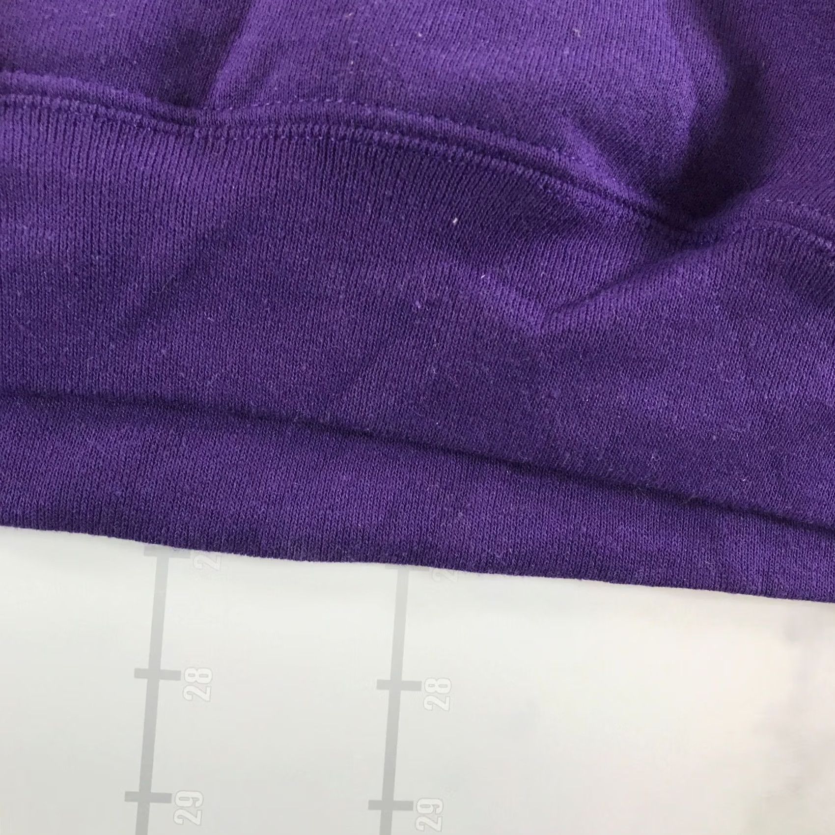 Vintage Russell Athletic Hoodie Sweatshirt Mens Large Purple Cotton Blend Blank, Men's — image 2 of 6