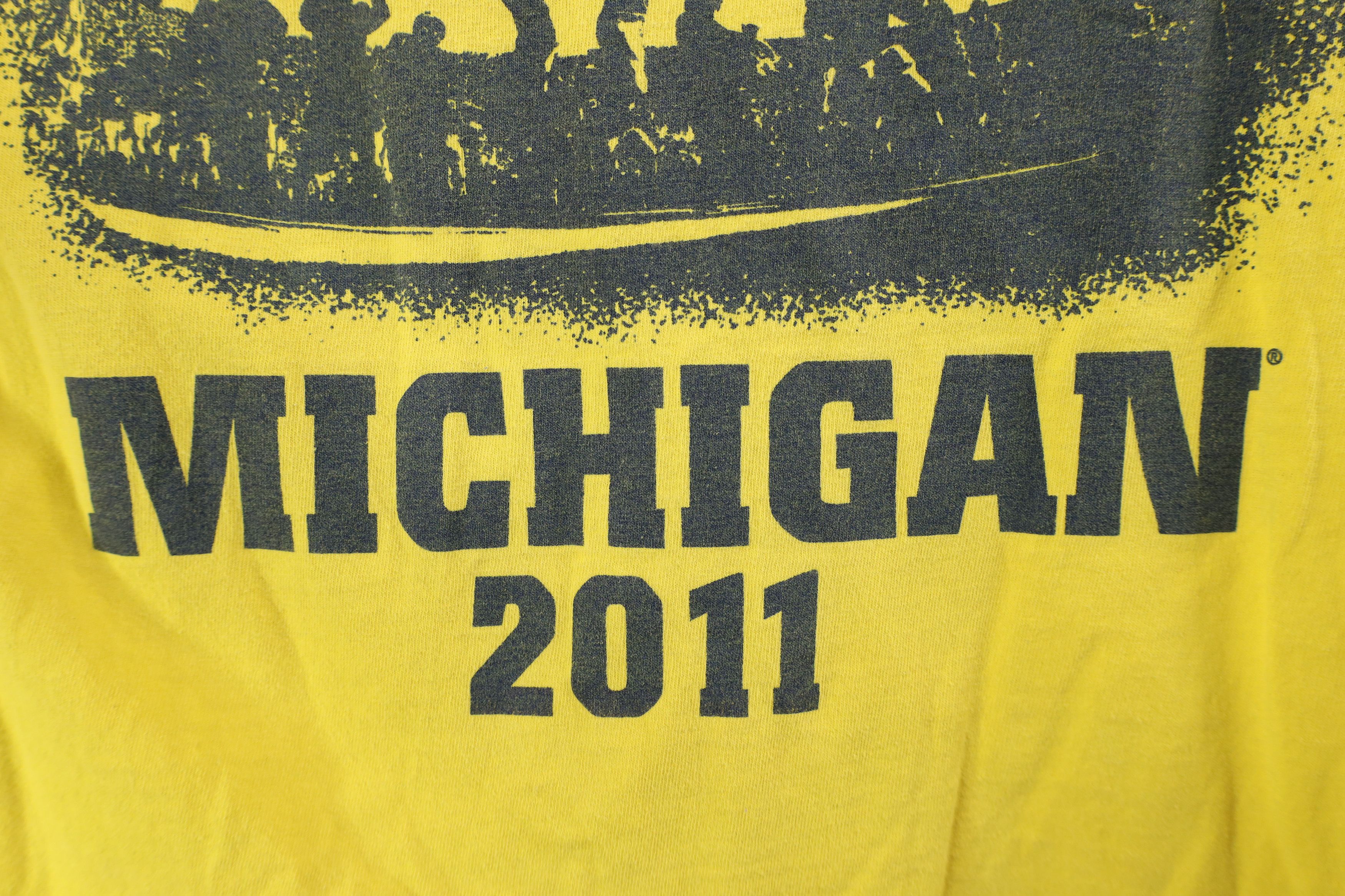 Adidas Adidas University of Michigan Football T-Shirt Maize Cotton Size US S / EU 44-46 / 1 - 7 Thumbnail