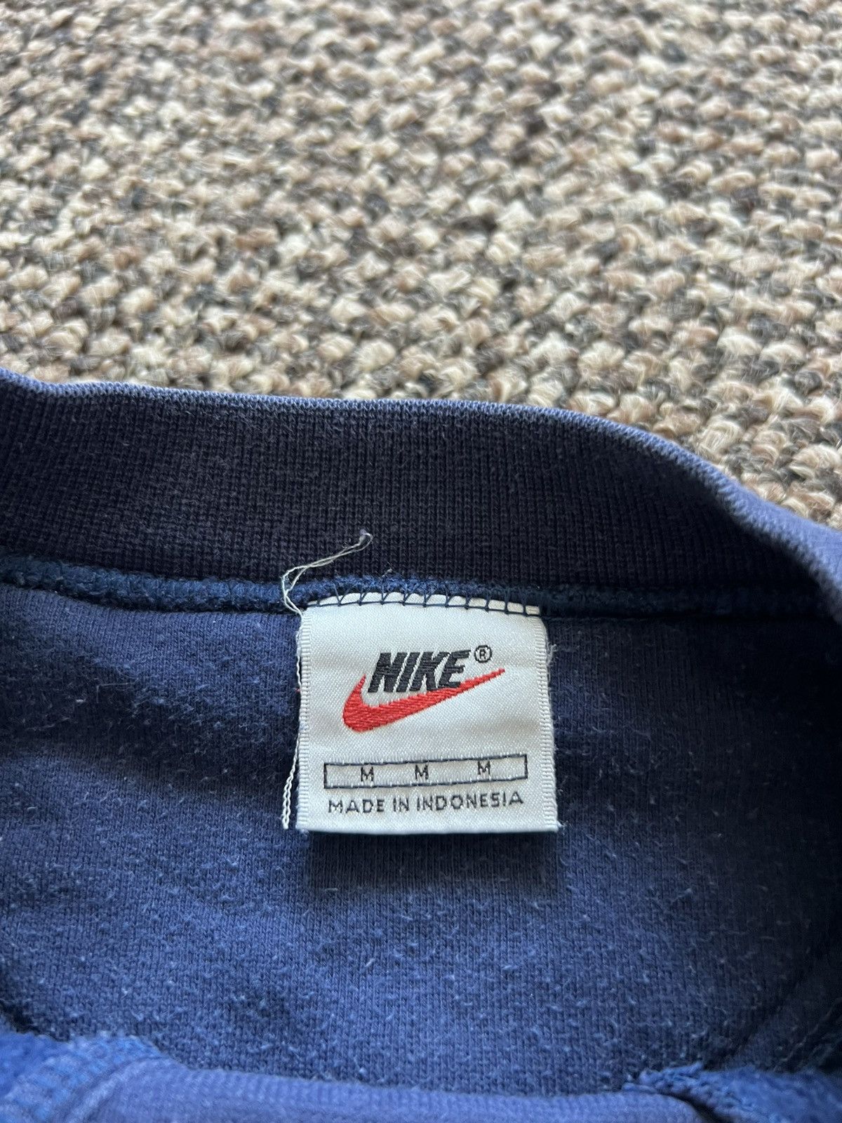 Nike RARE‼️ Nike Embroidery Baggy Sweatshirt Oversized Blue Size US M / EU 48-50 / 2 - 10 Thumbnail