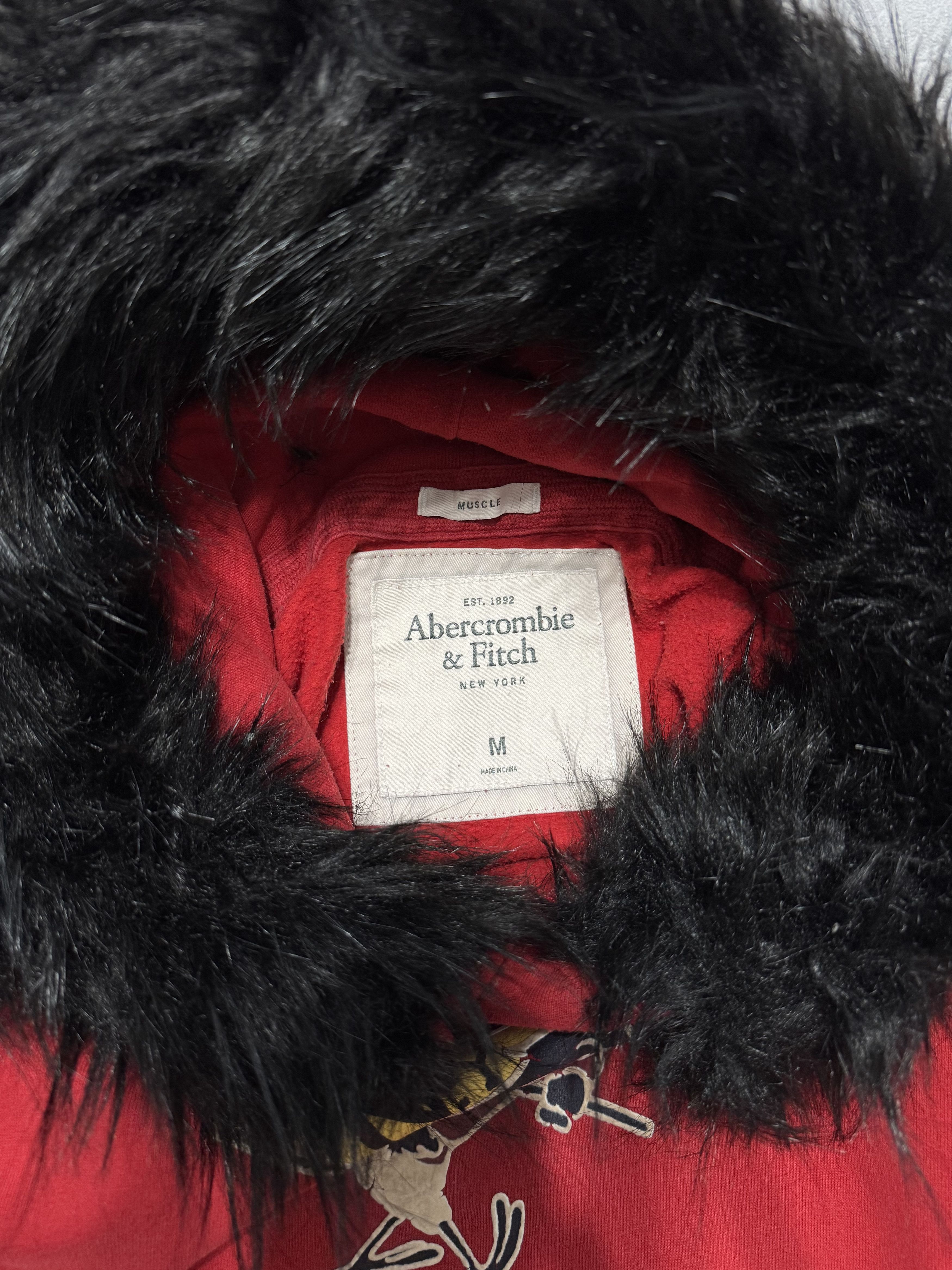 Abercrombie & Fitch Abercrombie and Fitch Y2K Fur Hoodie Hysteric Glamour Style Size US M / EU 48-50 / 2 - 6 Thumbnail