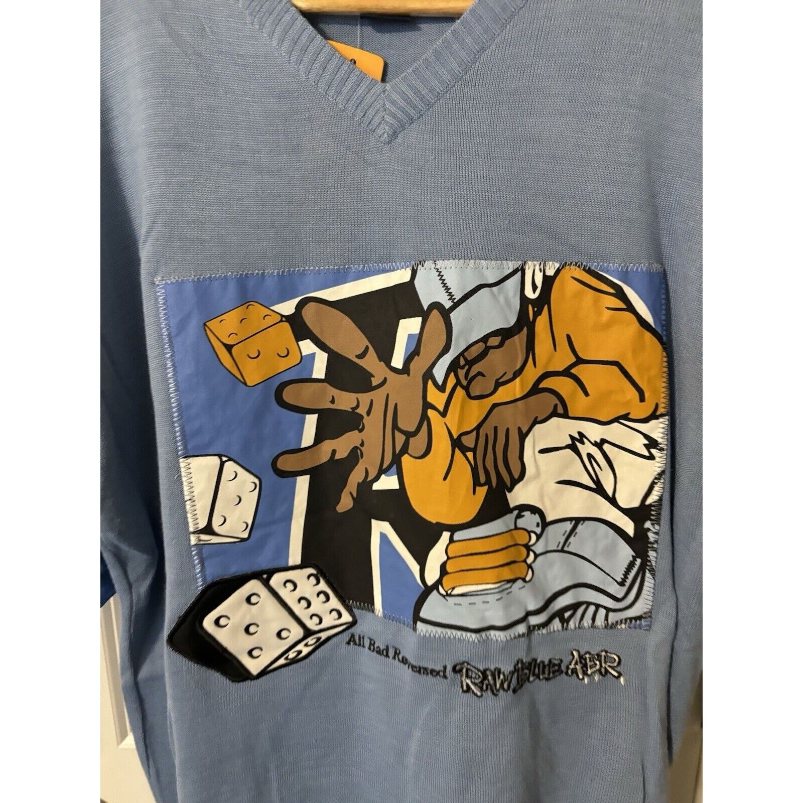 Other vintage raw blue XL fat albert y2k rare short sleeve sweater Size US XL / EU 56 / 4 - 4 Thumbnail