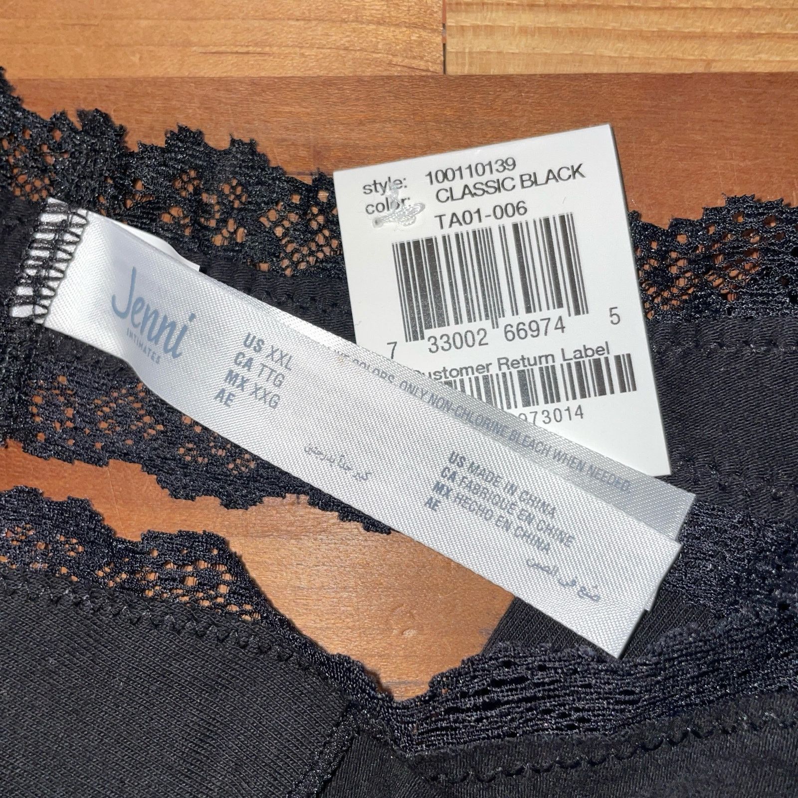Other Jenni Women's Lace-Trim Thong set of 5 Size ONE SIZE - 8 Thumbnail