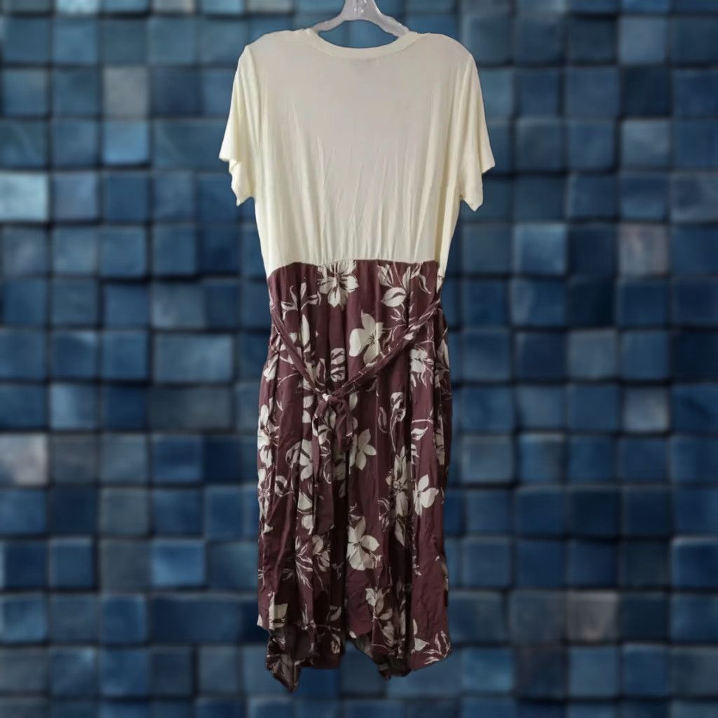 Torrid NEW NWT Torrid Floral Tie Belt Shirt Dress Ivory Multi White Size L / 12 Women’s T-Shirt Dress Belted Knee Length Size L / US 10 / IT 46 - 1 Thumbnail