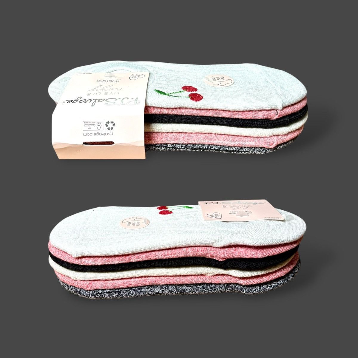 Other PJ Salvage Women’s Ribbed High Rise Liner Socks 6pk Sz 4-10 Size ONE SIZE - 4 Thumbnail