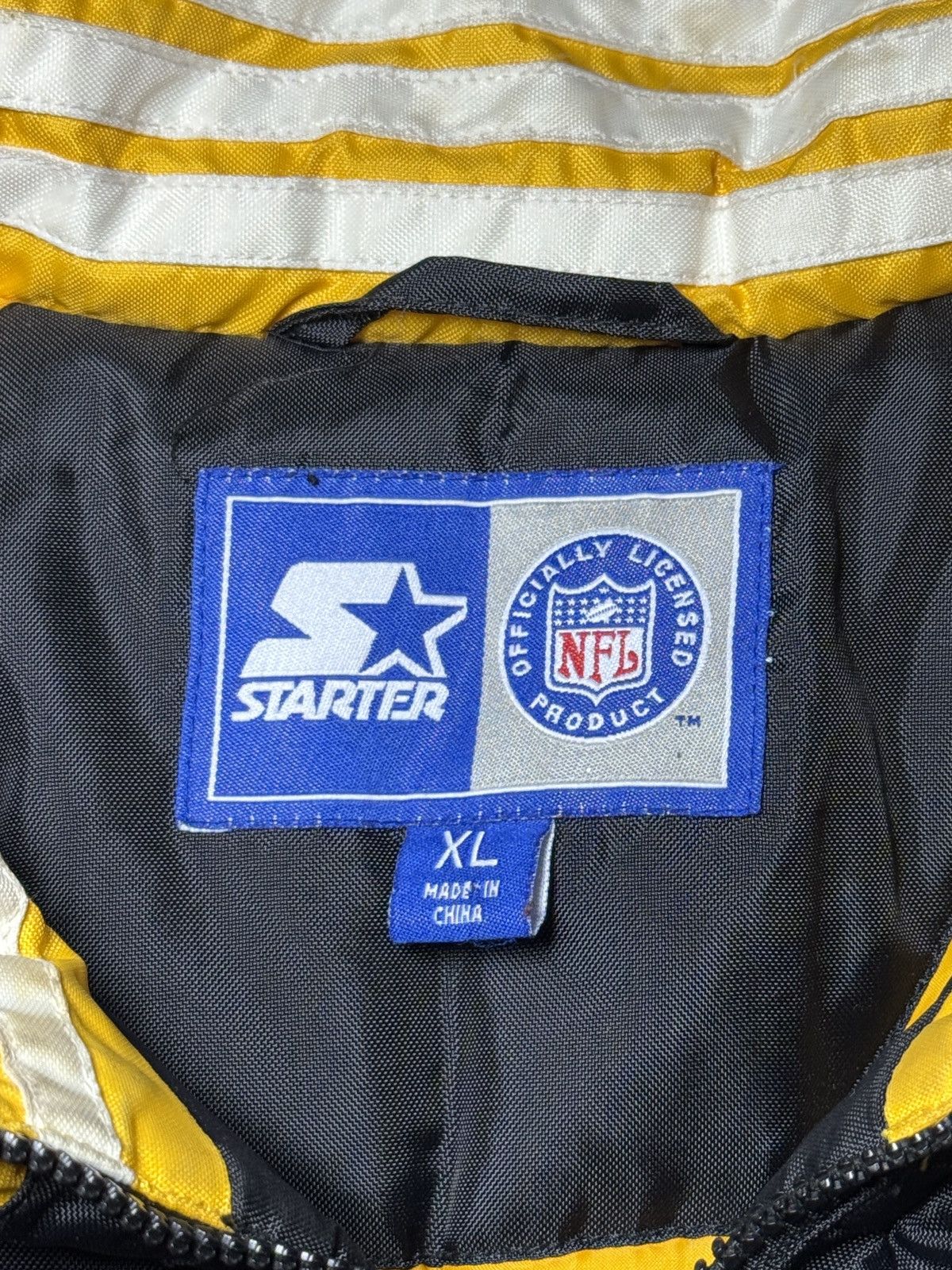 Starter Vintage 90s Pittsburgh Steelers Starter Pro Line Jacket Size US XL / EU 56 / 4 - 3 Thumbnail