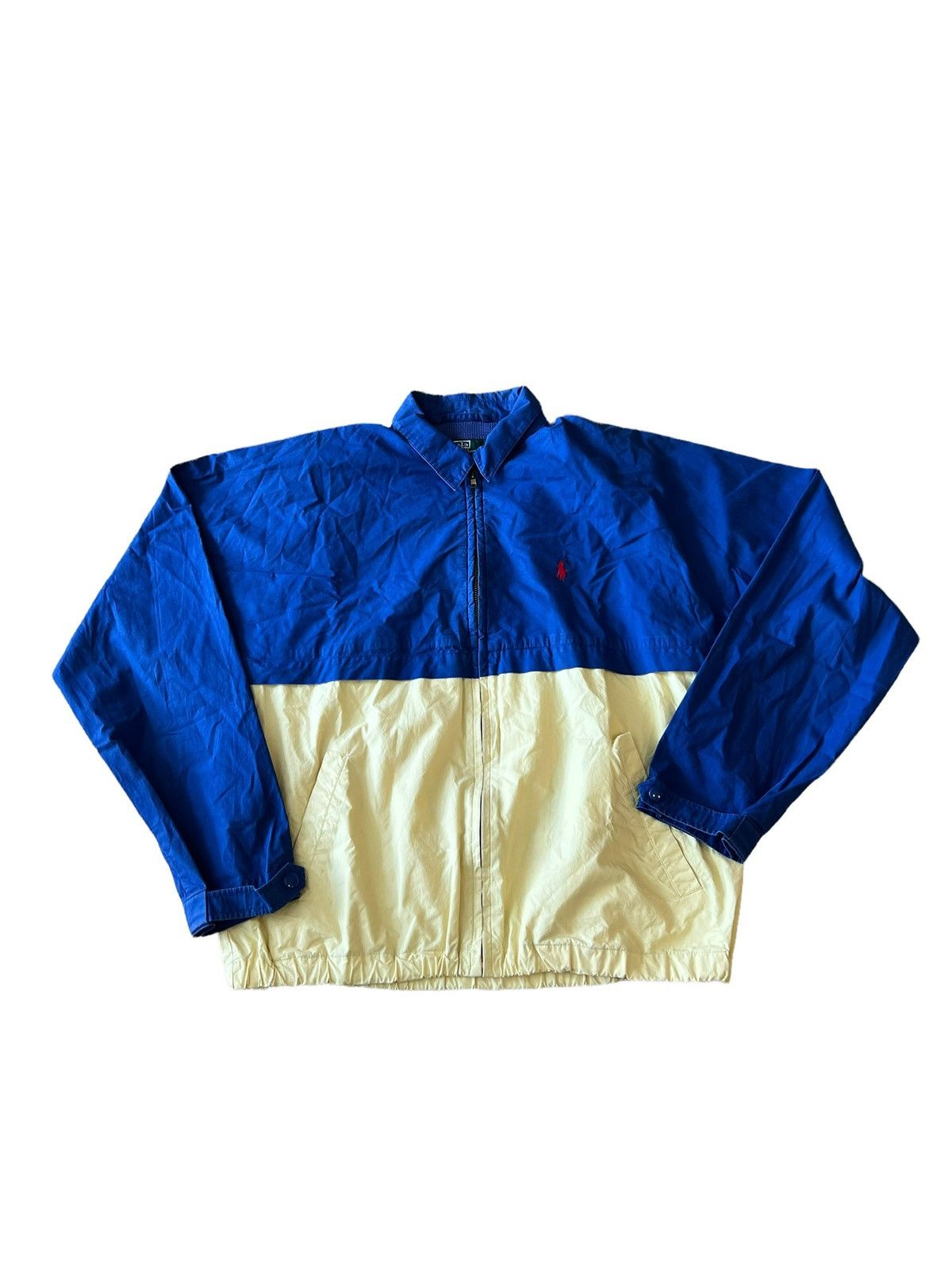 Polo Ralph Lauren × Vintage Vintage 90s Polo Ralph Lauren 2 Tone Zippered Light Jacket Size US M / EU 48-50 / 2 - 2 Thumbnail
