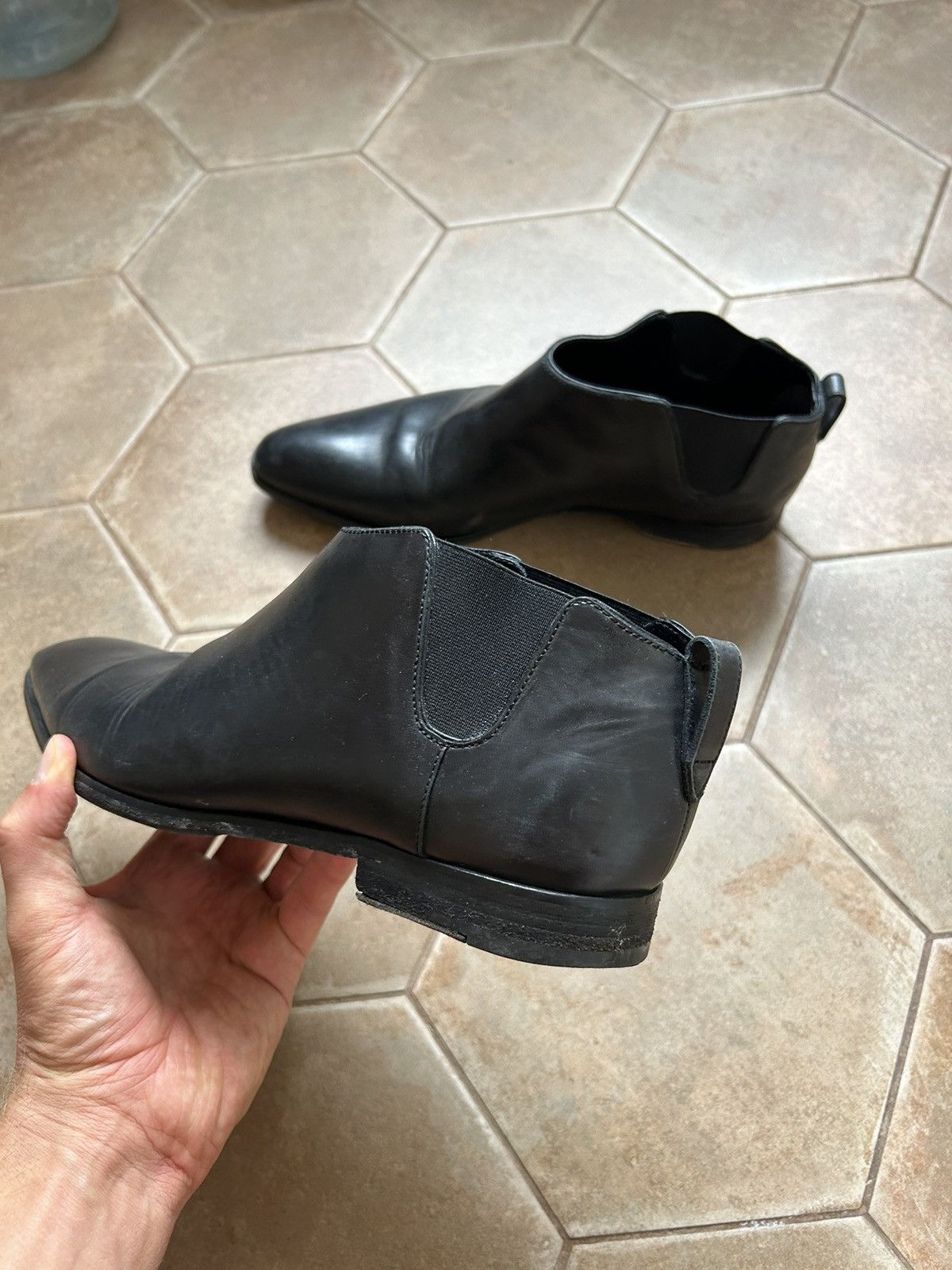Ermenegildo Zegna × Z Zegna Z Zegna Ermenegildo Genuine Leather Chelsey Boots Size US 9 / EU 42 - 3 Thumbnail
