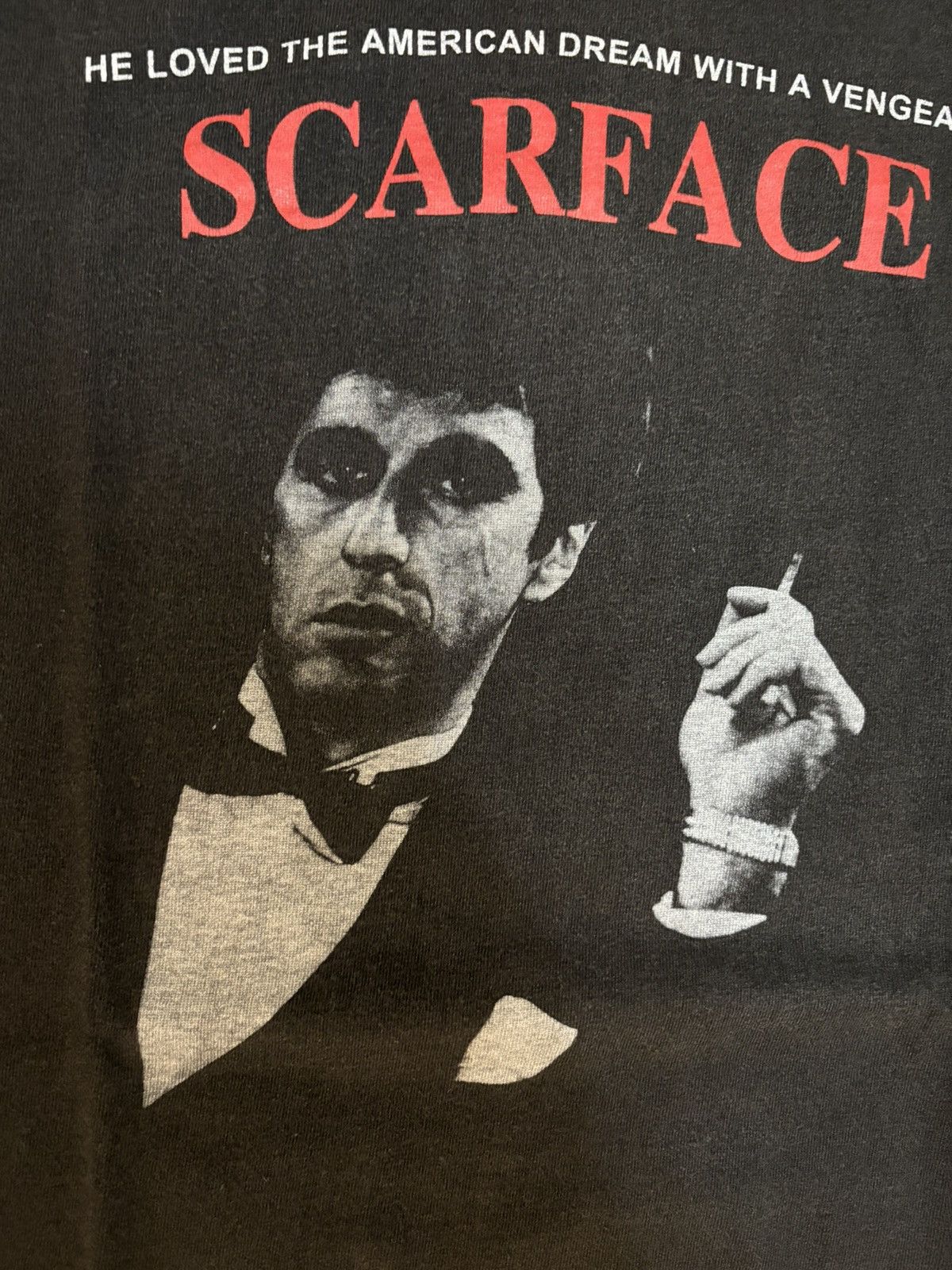 Vintage Rare Vintage Scarface Tony Montana Al Pacino Movie T Shirt Size US XL / EU 56 / 4 - 8 Thumbnail